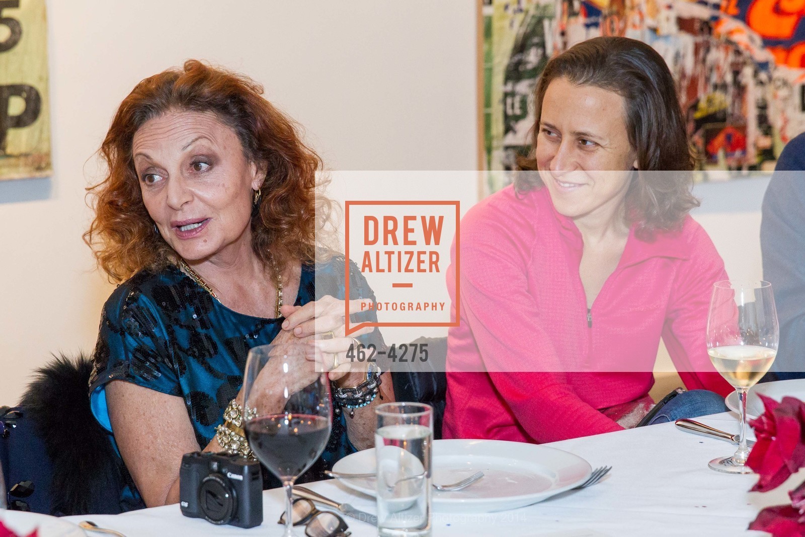 Diane von Furstenberg, Anne Wojcicki, Dinner In Honor of DIANE VON FURSTENBERG, US, November 21st, 2014, Photo #462-4275 Diane von Furstenberg, Anne Wojcicki, Photo #462-4275