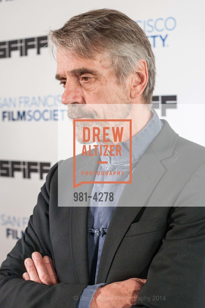 Jeremy Irons, The 57th Annual SAN FRANCISCO INTERNATIONAL FILM FESTIVAL'S Awards Night, US, May 1st, 2014, Photo #981-4278 Jeremy Irons, Photo #981-4278