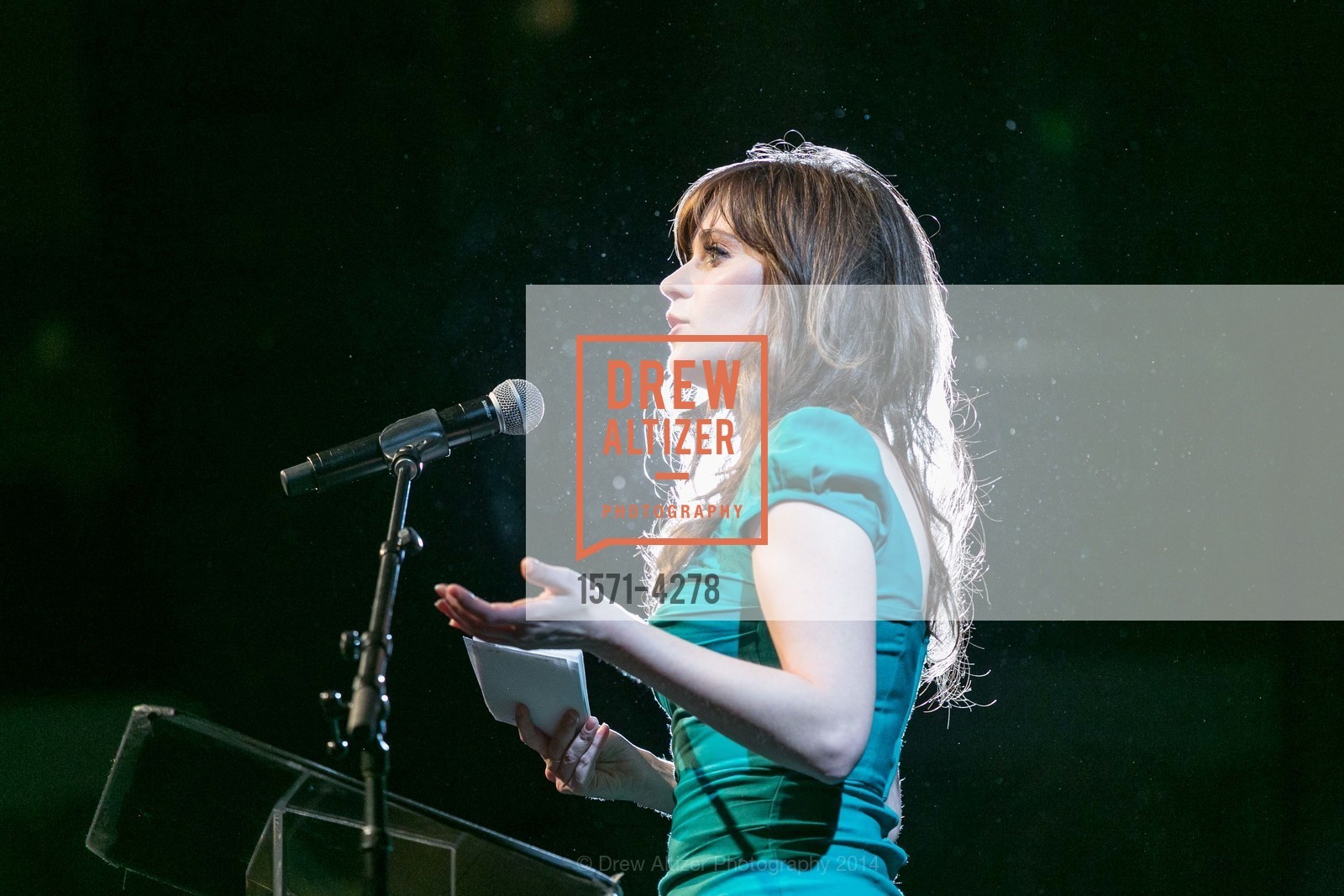 Zooey Deschanel, The 57th Annual SAN FRANCISCO INTERNATIONAL FILM FESTIVAL'S Awards Night, US, May 1st, 2014, Photo #1571-4278 Zooey Deschanel, Photo #1571-4278