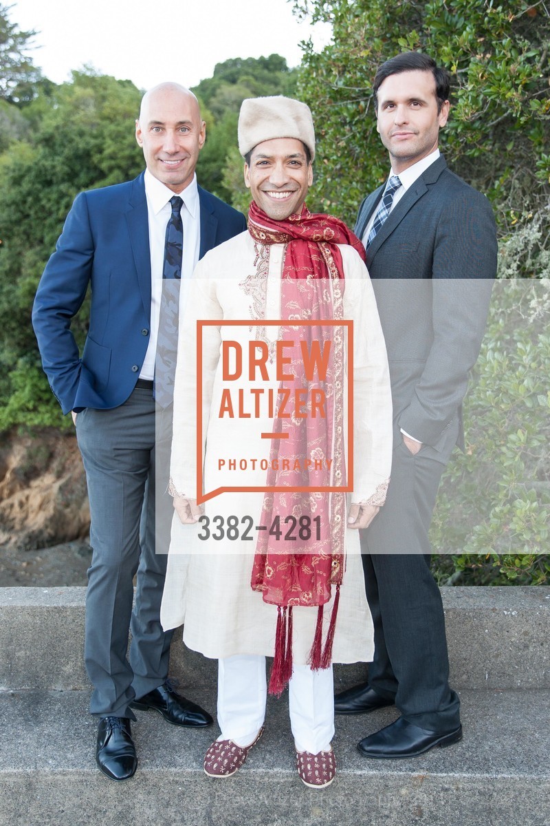 Richard Klein, Arun Apte, Eric Harrison, Third Annual HOTBED BENEFIT Hosted by the DREVER Family, US, August 23rd, 2014, Photo #3382-4281 Richard Klein, Arun Apte, Eric Harrison, Photo #3382-4281