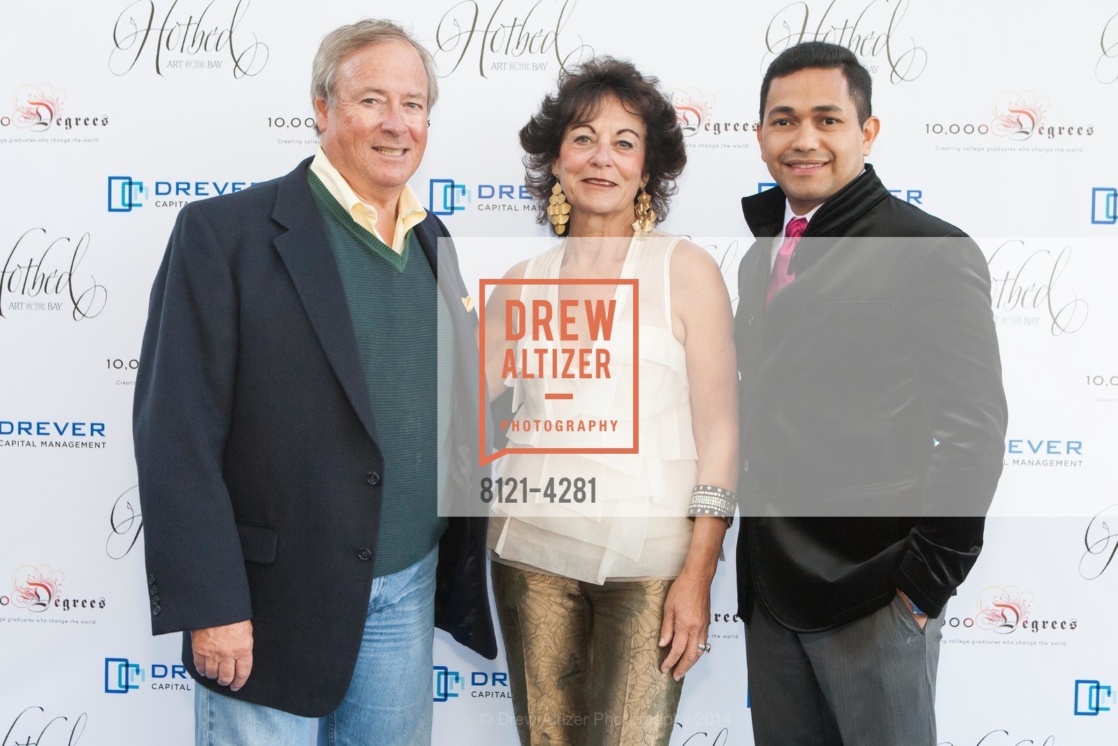 Tom Cote, Rosalyn Brandt, Saul Pena, Third Annual HOTBED BENEFIT Hosted by the DREVER Family, US, August 23rd, 2014, Photo #8121-4281 Tom Cote, Rosalyn Brandt, Saul Pena, Photo #8121-4281