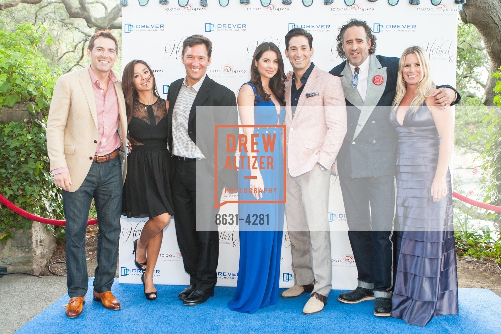 Maverick Jones, Kat Smith, Todd Chaffee, Mindy MacKenzie, Ben Patton, James Curleigh, Jackie Curleigh, Third Annual HOTBED BENEFIT Hosted by the DREVER Family, US, August 23rd, 2014, Photo #8631-4281 Maverick Jones, Kat Smith, Todd Chaffee, Mindy MacKenzie, Ben Patton, James Curleigh, Jackie Curleigh, Photo #8631-4281