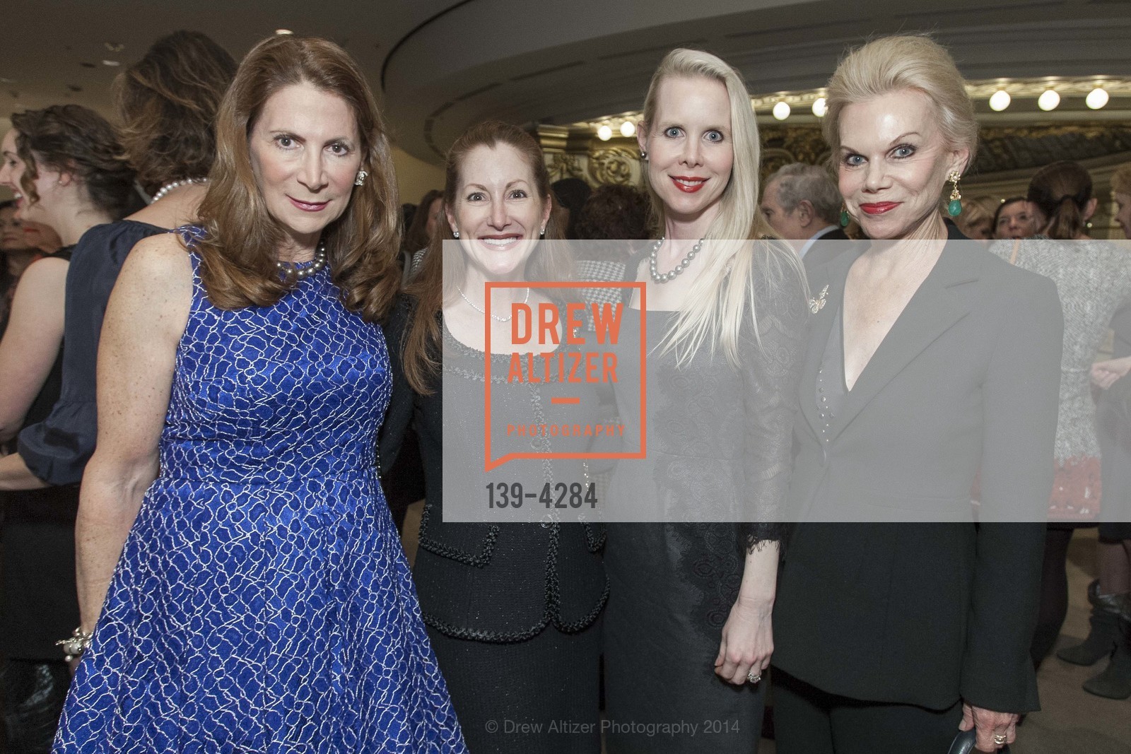 Patricia Ferrin Loucks, Ave Seltsin, Shannon Cronan, Sandra Farris, SF BALLET Fashion Show Launch Party, US, March 5th, 2014, Photo #139-4284 Patricia Ferrin Loucks, Ave Seltsin, Shannon Cronan, Sandra Farris, Photo #139-4284