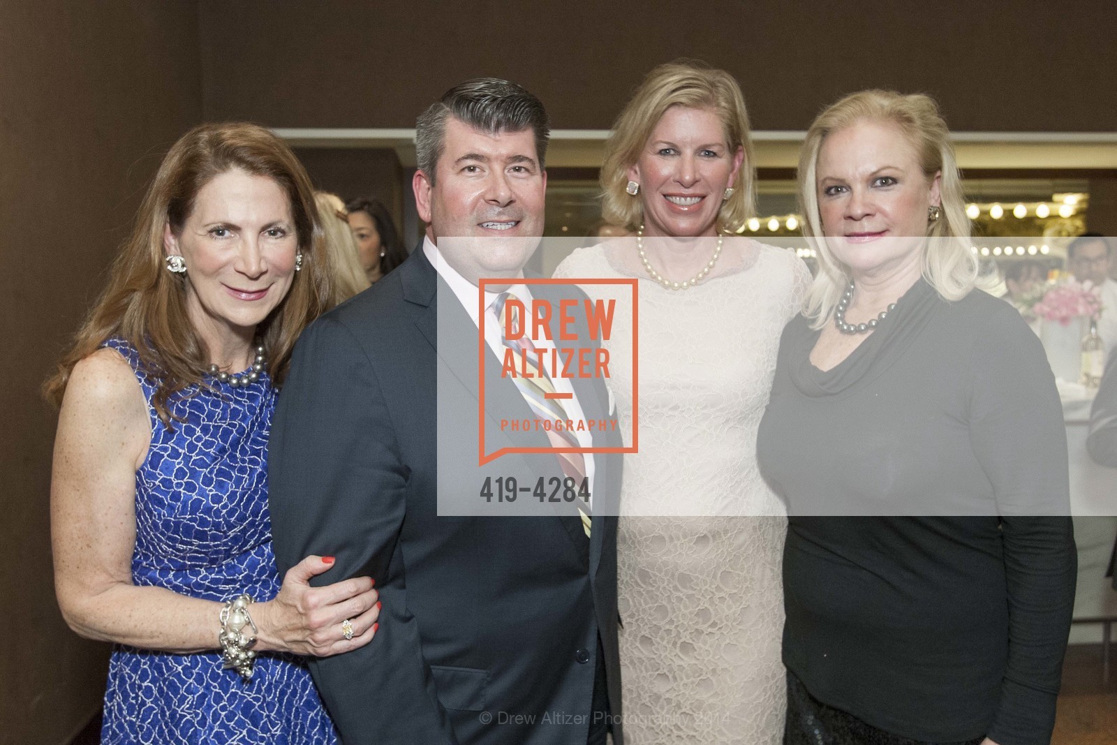Patricia Ferrin Loucks, Alan Morrell, Jennifer Brandenburg, Claire Kostic, SF BALLET Fashion Show Launch Party, US, March 5th, 2014, Photo #419-4284 Patricia Ferrin Loucks, Alan Morrell, Jennifer Brandenburg, Claire Kostic, Photo #419-4284