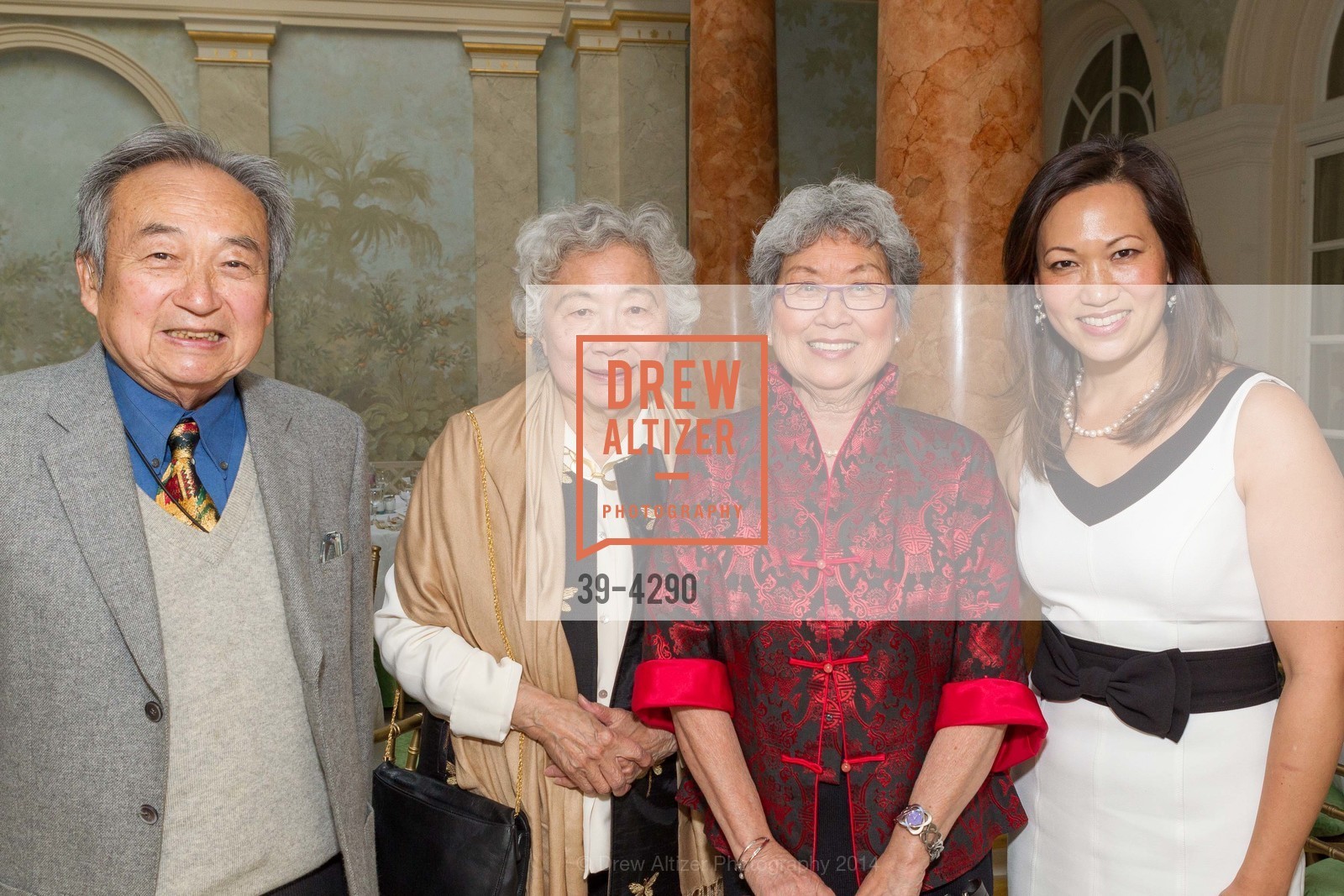 Kenneth Mei, Bettine Kuh, Diana Chua, Cynthia Mei, Private Dinner honoring San Francisco Classical Voice, US, May 5th, 2014, Photo #39-4290 Kenneth Mei, Bettine Kuh, Diana Chua, Cynthia Mei, Photo #39-4290
