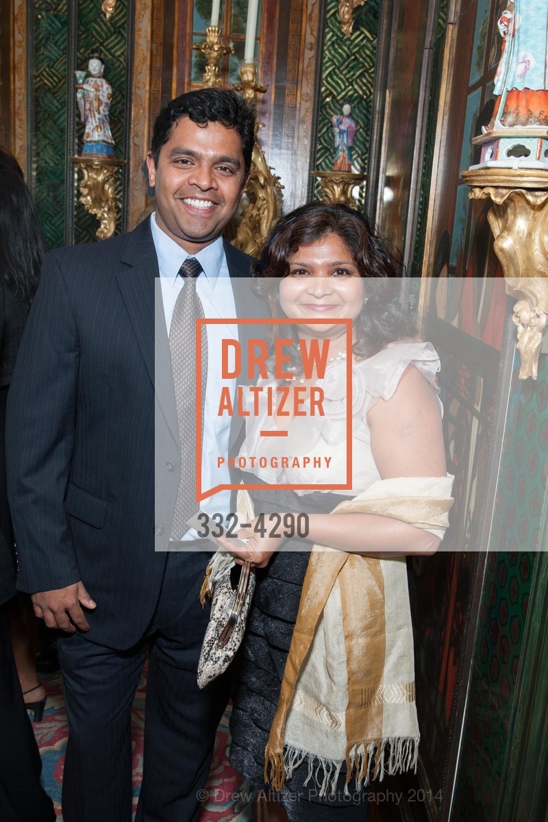 Santosh Janarbhan, Purbi Janarbhan, Private Dinner honoring San Francisco Classical Voice, US, May 5th, 2014, Photo #332-4290 Santosh Janarbhan, Purbi Janarbhan, Photo #332-4290