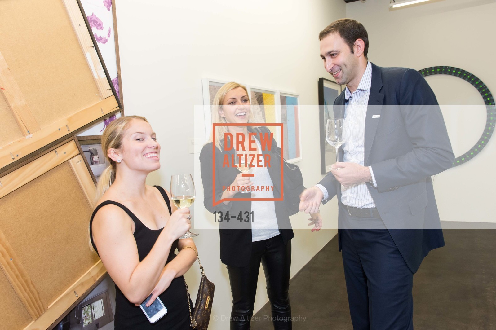 Kristina Simons, Carla Nikitaidas, Daniel Doubrovkine, Artsy + Sotheby's Closing Party, Fused. 1401 16th Street, October 30th, 2015