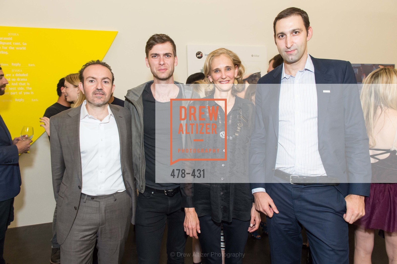 Sebastian Cwilich, Carter Cleveland, Jennifer Biederbck, Daniel Doubrovkine, Artsy + Sotheby's Closing Party, Fused. 1401 16th Street, October 30th, 2015