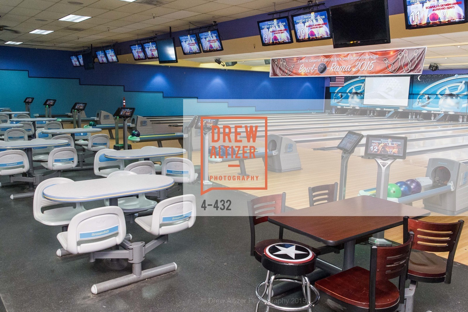 Atmosphere, ScavulloDesign Centric Builders Bowling Party, Presidio Bowl. 93 Moraga Ave, October 29th, 2015,Drew Altizer, Drew Altizer Photography, full-service agency, private events, San Francisco photographer, photographer california