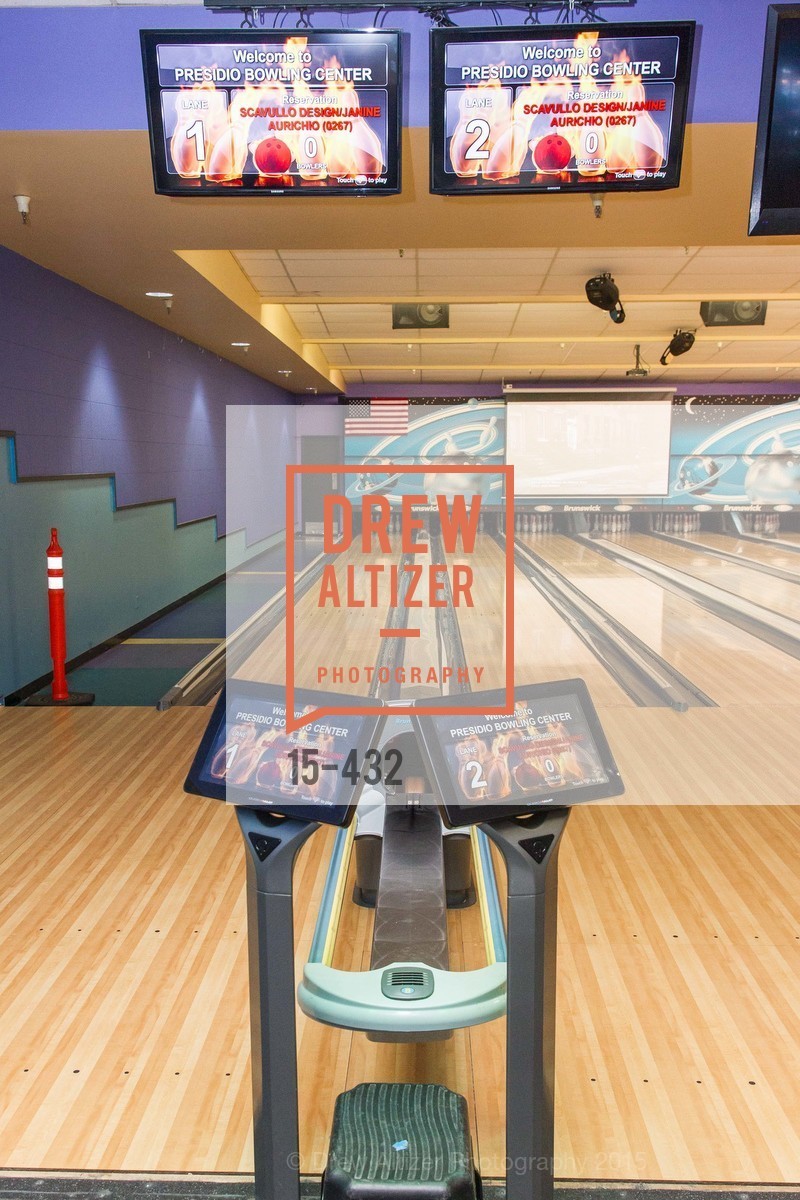 Atmosphere, ScavulloDesign Centric Builders Bowling Party, Presidio Bowl. 93 Moraga Ave, October 29th, 2015,Drew Altizer, Drew Altizer Photography, full-service agency, private events, San Francisco photographer, photographer california