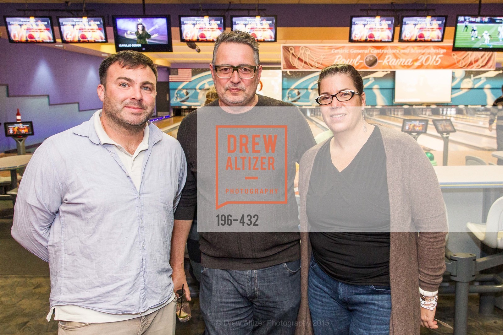 Clayton Timbrell, Vernon Applegate, Reba Jones, ScavulloDesign Centric Builders Bowling Party, Presidio Bowl. 93 Moraga Ave, October 29th, 2015,Drew Altizer, Drew Altizer Photography, full-service agency, private events, San Francisco photographer, photographer california