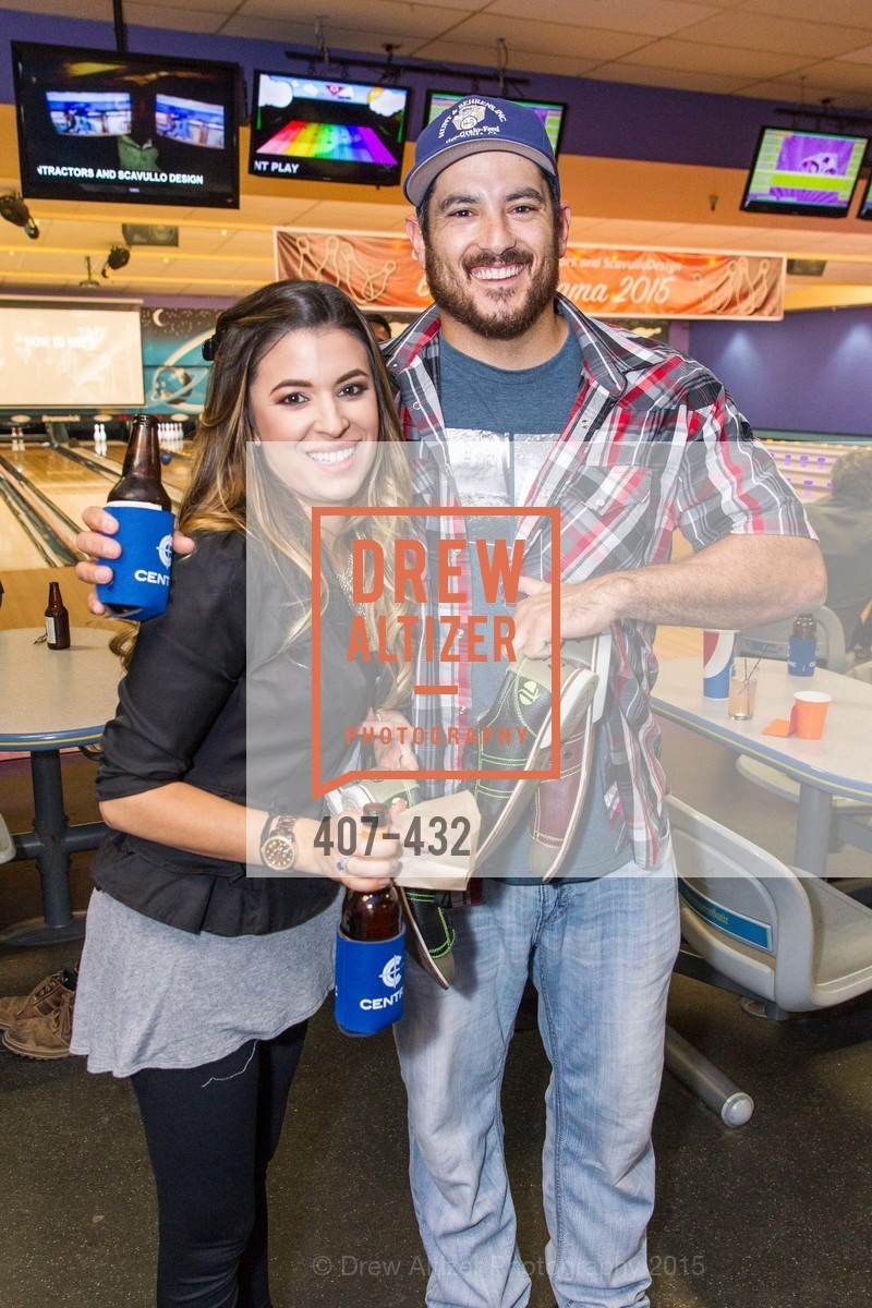 Michelle Blasi, Anthony Malnati, ScavulloDesign Centric Builders Bowling Party, Presidio Bowl. Presidio Bowl, . 93 Moraga Ave, October 29th, 2015, Photo #407-432 Michelle Blasi, Anthony Malnati, Photo #407-432