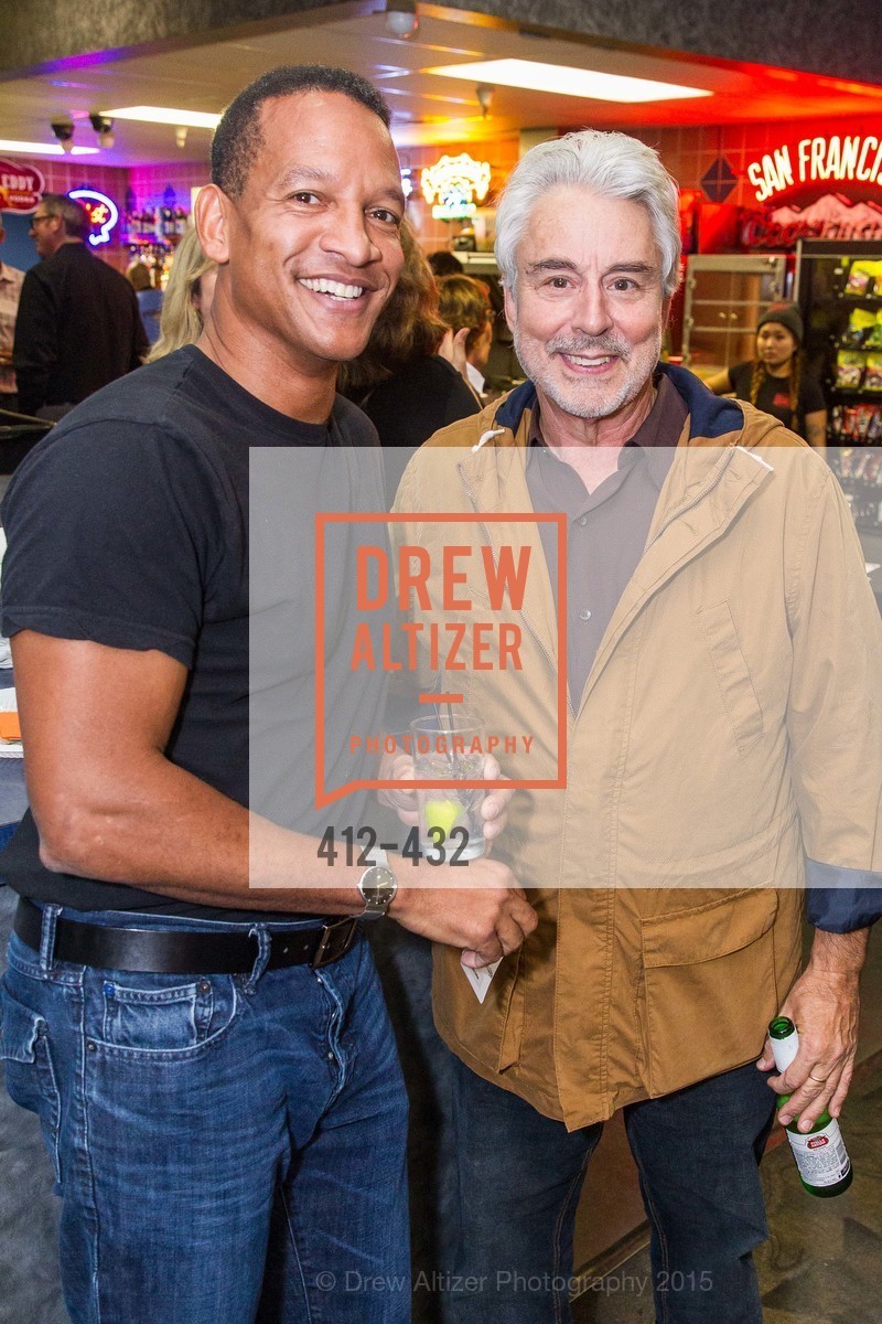 Gerard Ewell, Bill Balis, ScavulloDesign Centric Builders Bowling Party, Presidio Bowl. Presidio Bowl, . 93 Moraga Ave, October 29th, 2015, Photo #412-432 Gerard Ewell, Bill Balis, Photo #412-432