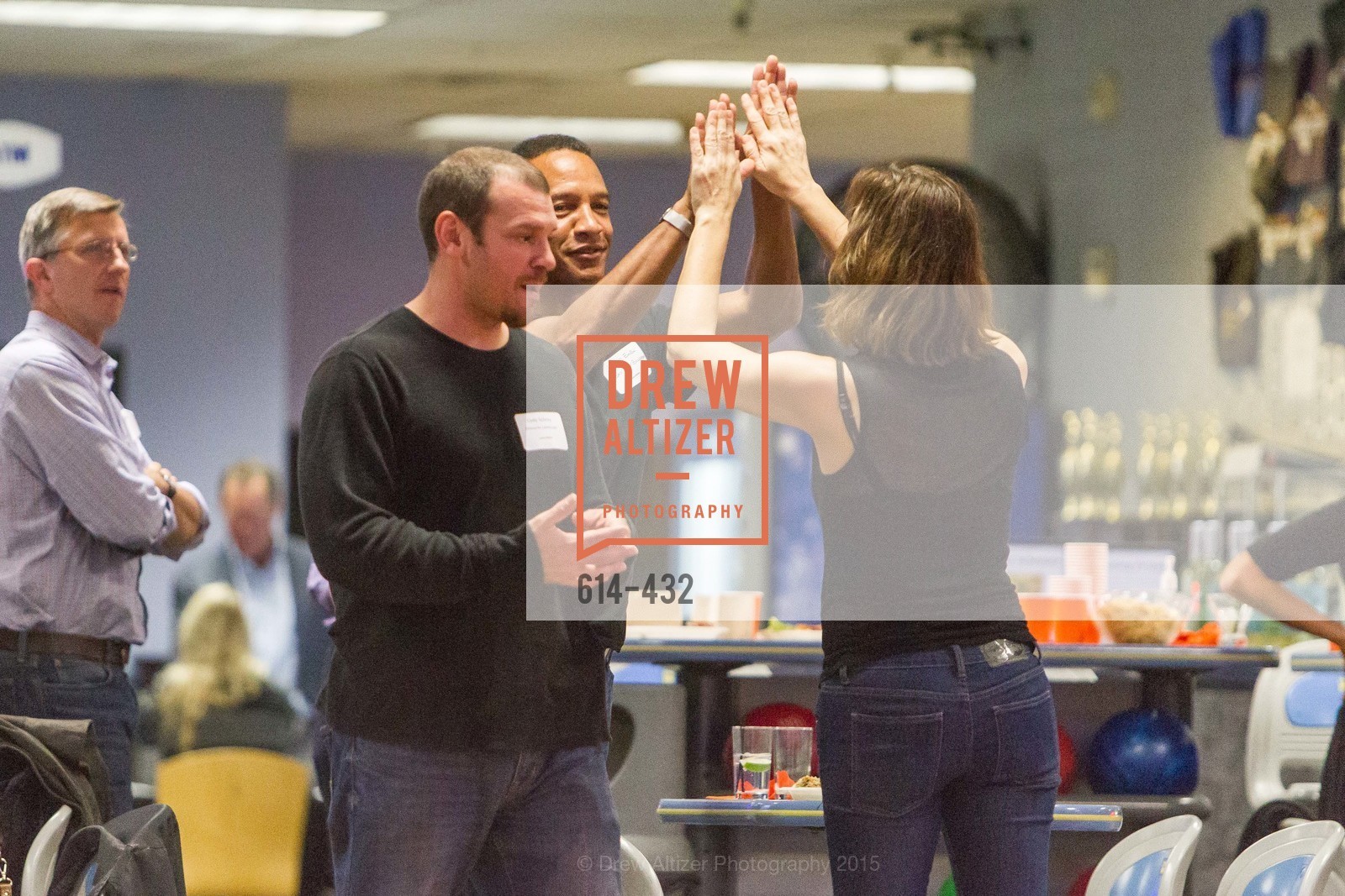Courtney Roth, Gerard Ewell, ScavulloDesign Centric Builders Bowling Party, Presidio Bowl. 93 Moraga Ave, October 29th, 2015,Drew Altizer, Drew Altizer Photography, full-service agency, private events, San Francisco photographer, photographer california