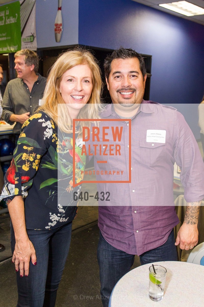 Paula Bennett, James Dijeau, ScavulloDesign Centric Builders Bowling Party, Presidio Bowl. 93 Moraga Ave, October 29th, 2015