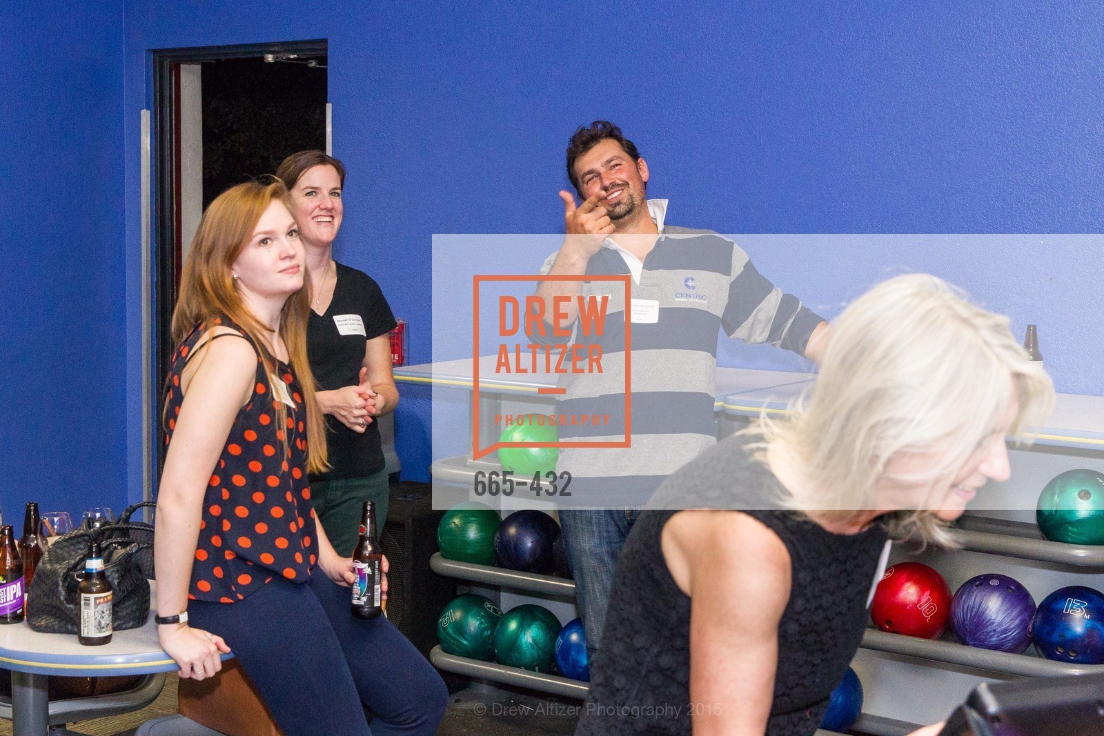 Richael Best, Maureen O'Sullivan, Branden McDonald, ScavulloDesign Centric Builders Bowling Party, Presidio Bowl. 93 Moraga Ave, October 29th, 2015,Drew Altizer, Drew Altizer Photography, full-service agency, private events, San Francisco photographer, photographer california