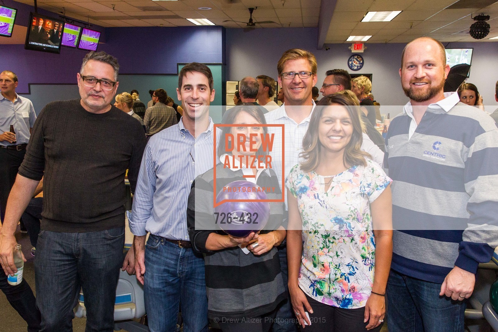 Vernon Applegate, JB Ferrarone, Janine Aurichio, Brian Koch, Melissa Petersen, Dave Riordan, ScavulloDesign Centric Builders Bowling Party, Presidio Bowl. 93 Moraga Ave, October 29th, 2015,Drew Altizer, Drew Altizer Photography, full-service event agency, private events, San Francisco photographer, photographer California