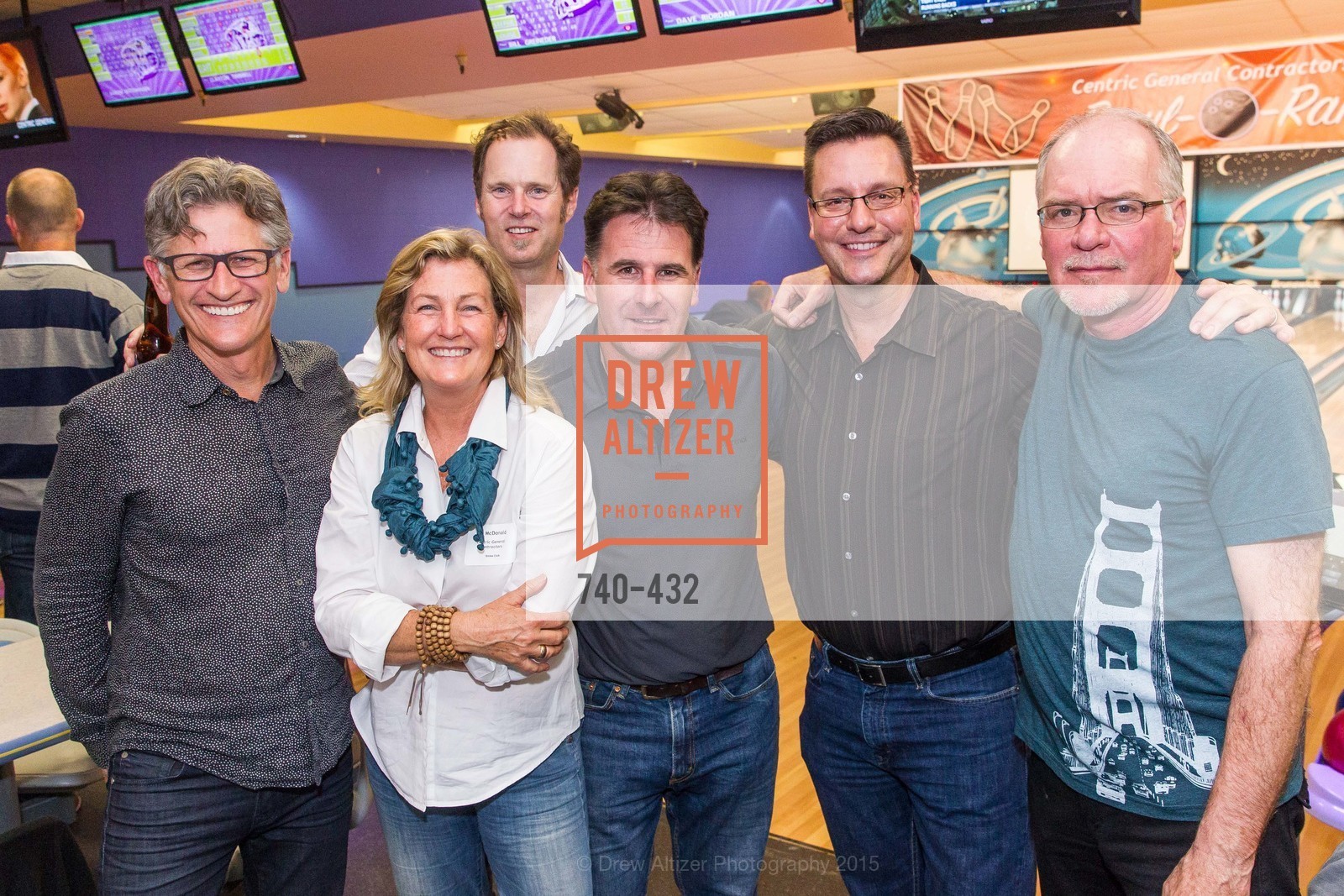 Mark English, Flin McDonald, Eric Blasen, Larry Steele, Terry Bryant, ScavulloDesign Centric Builders Bowling Party, Presidio Bowl. 93 Moraga Ave, October 29th, 2015,Drew Altizer, Drew Altizer Photography, full-service agency, private events, San Francisco photographer, photographer california