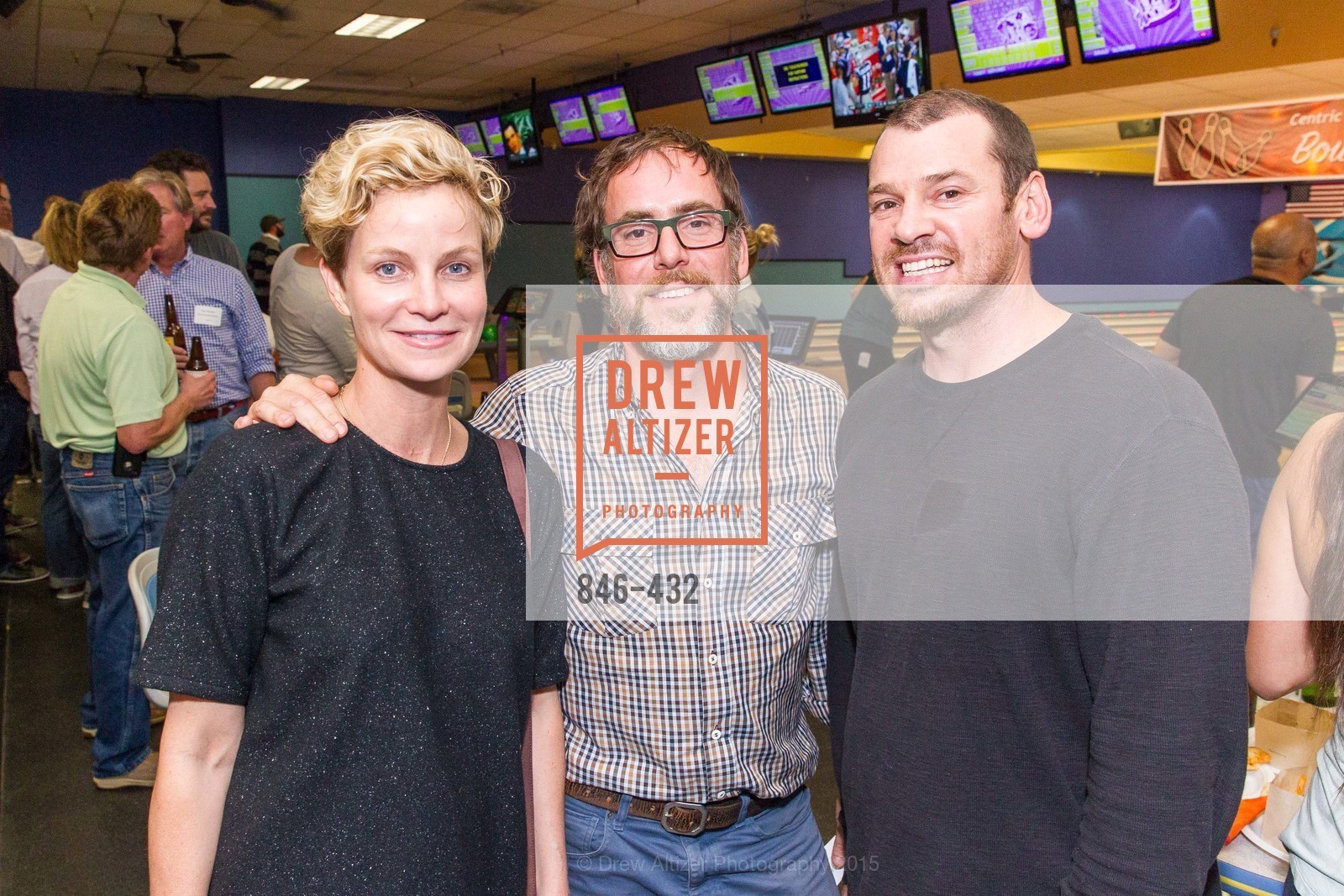 Erica Reid, John Toya, Cody Schrey, ScavulloDesign Centric Builders Bowling Party, Presidio Bowl. 93 Moraga Ave, October 29th, 2015,Drew Altizer, Drew Altizer Photography, full-service agency, private events, San Francisco photographer, photographer california