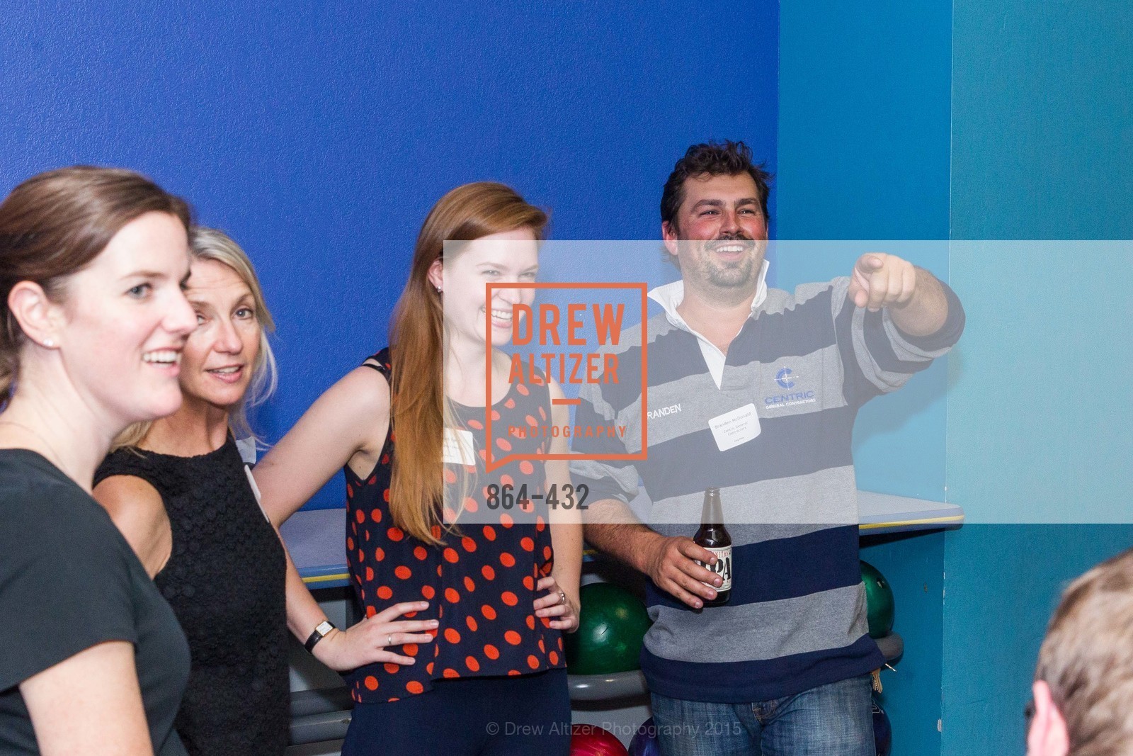Maureen O'Sullivan, Kathy Geissler Best, Richael Best, Branden McDonald, ScavulloDesign Centric Builders Bowling Party, Presidio Bowl. 93 Moraga Ave, October 29th, 2015,Drew Altizer, Drew Altizer Photography, full-service agency, private events, San Francisco photographer, photographer california