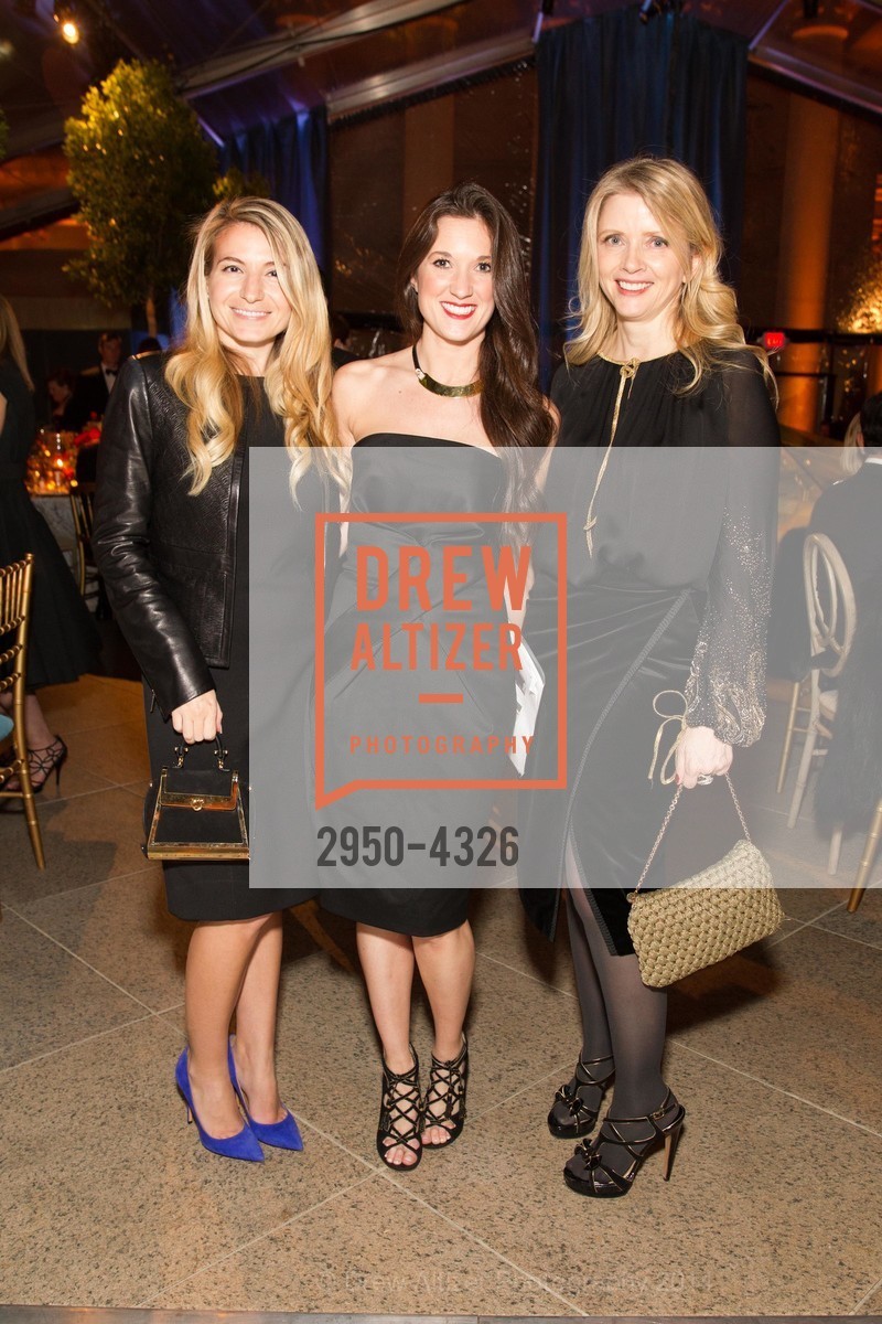 Tessa Legato, Kerri Clark, Linda Russell, 2014 Mid-Winter Gala Hosted by the Junior Committee of the FINE ARTS MUSEUMS OF SAN FRANCISCO and SALVATORE FERRAGAMO, US, March 8th, 2014, Photo #2950-4326 Tessa Legato, Kerri Clark, Linda Russell, Photo #2950-4326