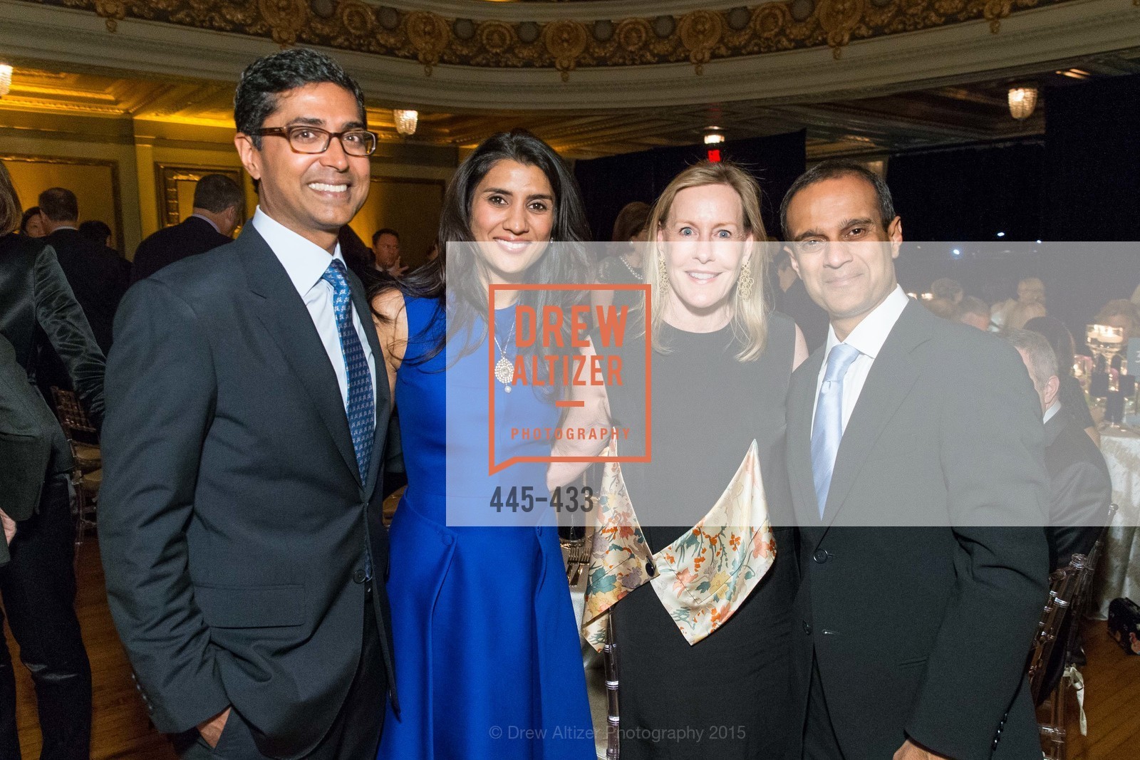 Ravin Agrawal, Alka Agrawal, Gay-Lynn Blanding, Gaurav Garg, SFMOMA Contemporary Vision Award, Regency Ballroom. 1300 Van Ness, November 3rd, 2015,Drew Altizer, Drew Altizer Photography, full-service agency, private events, San Francisco photographer, photographer california