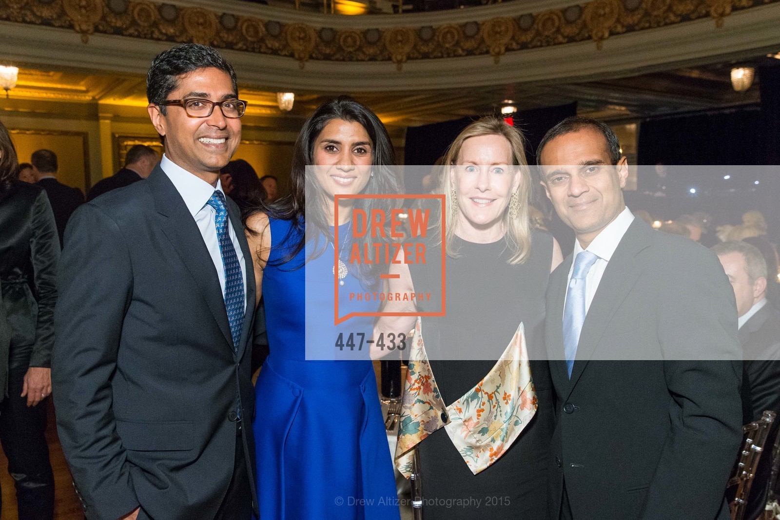 Ravin Agrawal, Alka Agrawal, Gay-Lynn Blanding, Gaurav Garg, SFMOMA Contemporary Vision Award, Regency Ballroom. 1300 Van Ness, November 3rd, 2015,Drew Altizer, Drew Altizer Photography, full-service agency, private events, San Francisco photographer, photographer california