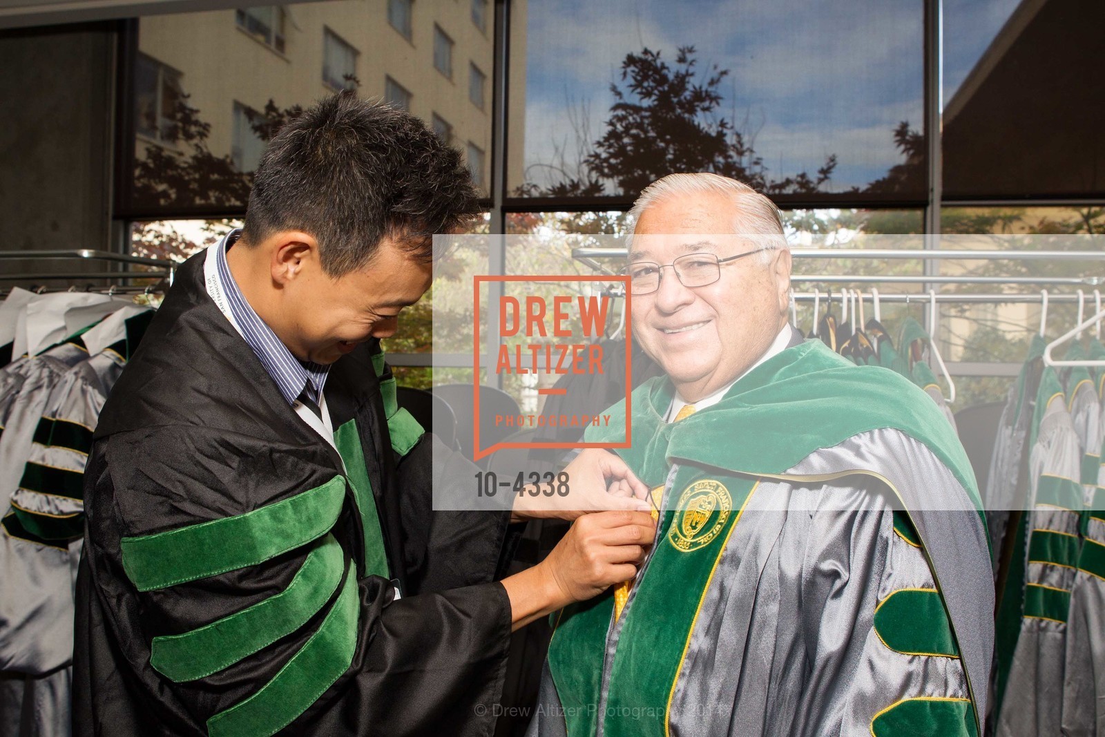 Patrick Kao, Herman Gallegos, University of San Francisco PRESIDENTIAL Inauguration Ceremony for Rev. Paul J. Fitzgerald, S.J., US, November 2nd, 2014, Photo #10-4338 Patrick Kao, Herman Gallegos, Photo #10-4338