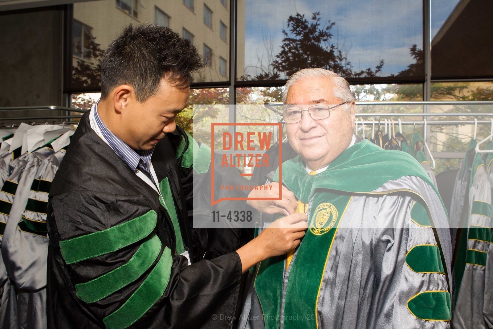 Patrick Kao, Herman Gallegos, University of San Francisco PRESIDENTIAL Inauguration Ceremony for Rev. Paul J. Fitzgerald, S.J., US, November 2nd, 2014, Photo #11-4338 Patrick Kao, Herman Gallegos, Photo #11-4338
