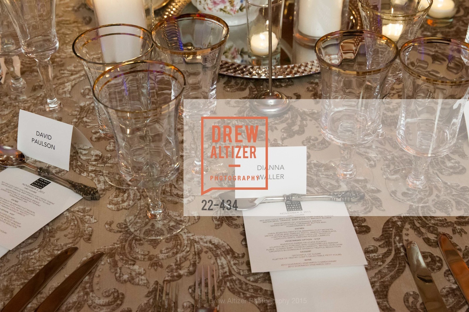 Atmosphere, The Walt Disney Family Museum Fundraising Gala and Diane Disney Miller Lifetime Achievement Award, Golden Gate Club. 135 Fisher Loop in the Presidio, November 3rd, 2015,Drew Altizer, Drew Altizer Photography, full-service event agency, private events, San Francisco photographer, photographer California