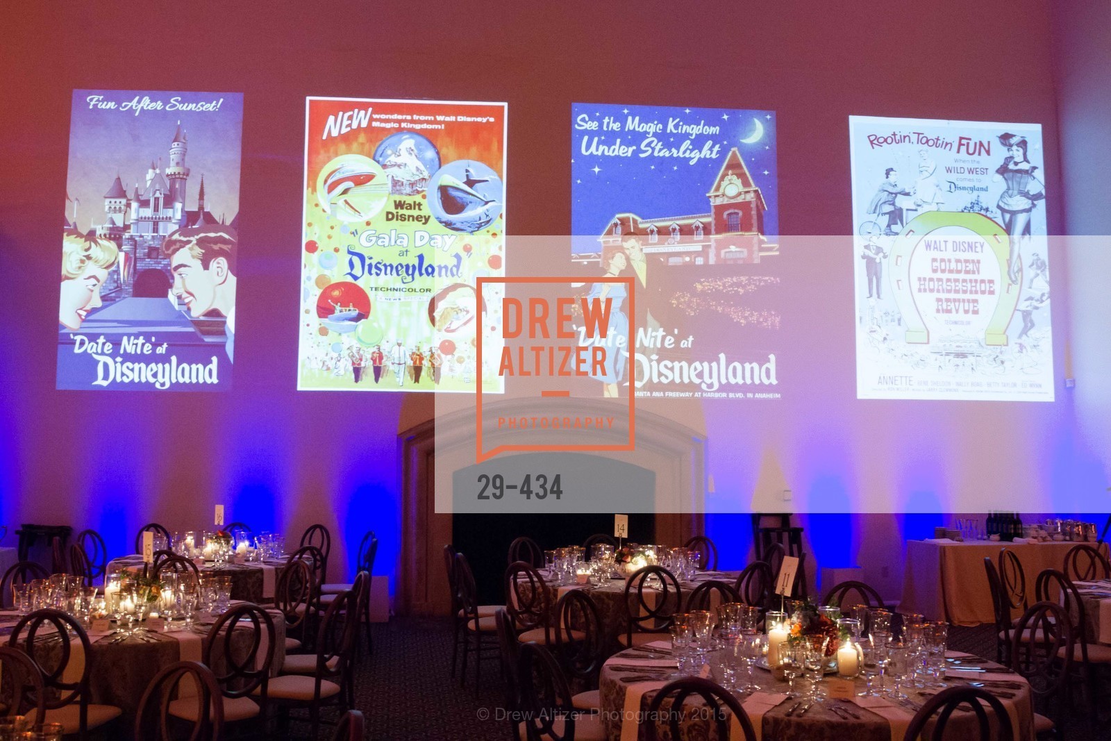 Atmosphere, The Walt Disney Family Museum Fundraising Gala and Diane Disney Miller Lifetime Achievement Award, Golden Gate Club. 135 Fisher Loop in the Presidio, November 3rd, 2015,Drew Altizer, Drew Altizer Photography, full-service event agency, private events, San Francisco photographer, photographer California