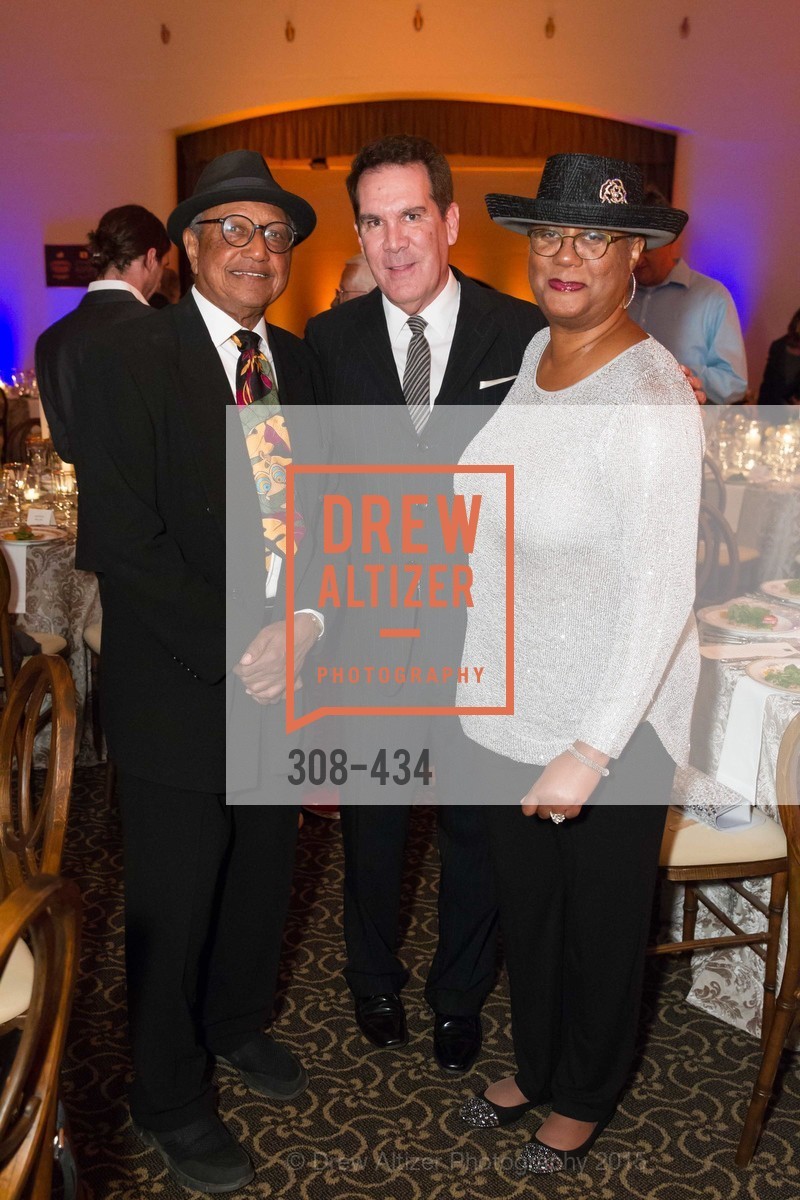 Floyd Norman, Tony Anslemo, Adrienne Norman, The Walt Disney Family Museum Fundraising Gala and Diane Disney Miller Lifetime Achievement Award, Golden Gate Club. 135 Fisher Loop in the Presidio, November 3rd, 2015