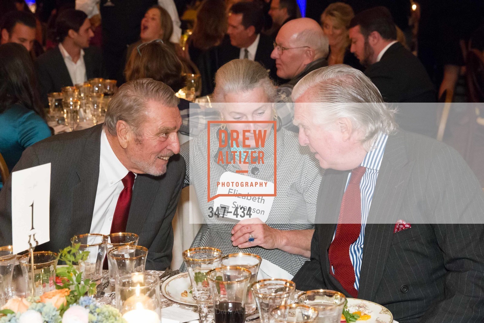 Ron Miller, Elizabeth Swanson, Clarke Swanson, The Walt Disney Family Museum Fundraising Gala and Diane Disney Miller Lifetime Achievement Award, Golden Gate Club. 135 Fisher Loop in the Presidio, November 3rd, 2015,Drew Altizer, Drew Altizer Photography, full-service agency, private events, San Francisco photographer, photographer california
