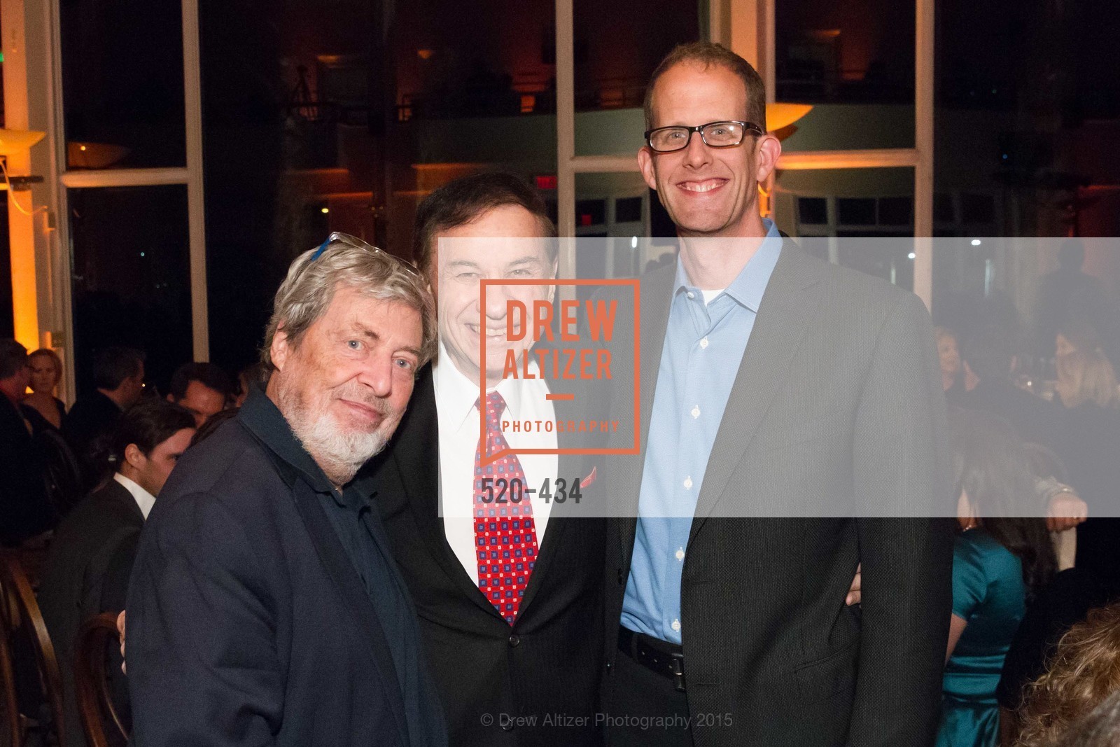 Tony Walton, Richard Sherman, Pete Docter, The Walt Disney Family Museum Fundraising Gala and Diane Disney Miller Lifetime Achievement Award, Golden Gate Club. 135 Fisher Loop in the Presidio, November 3rd, 2015