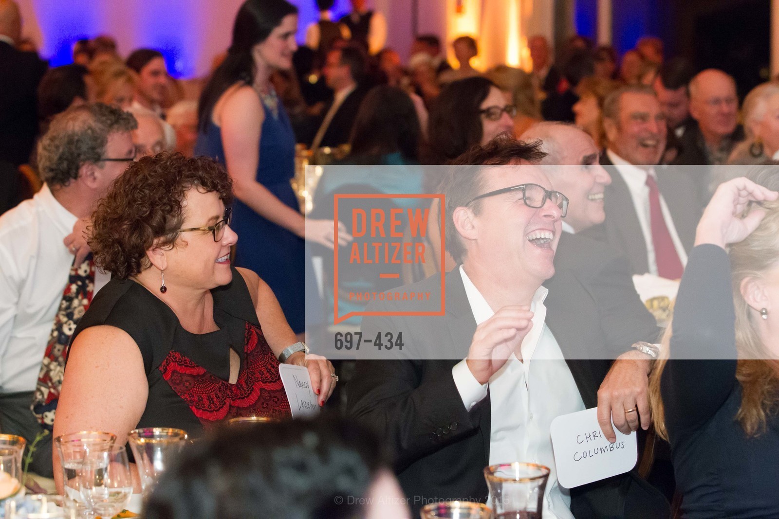 Nancy Lasseter, Chris Columbus, The Walt Disney Family Museum Fundraising Gala and Diane Disney Miller Lifetime Achievement Award, Golden Gate Club. 135 Fisher Loop in the Presidio, November 3rd, 2015,Drew Altizer, Drew Altizer Photography, full-service agency, private events, San Francisco photographer, photographer california