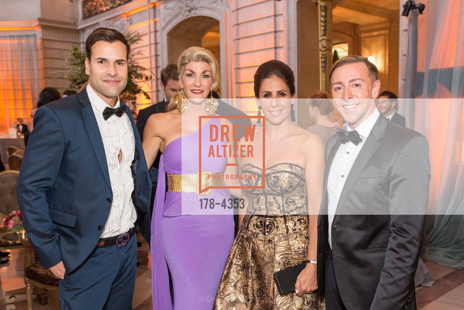 Patrick Devin, Karen Caldwell, Lisa Grotts, Mark Rhoades, SAN FRANCISCO OPERA'S 92nd Season, Opera Ball 2014: Passione, US, September 5th, 2014, Photo #178-4353 Patrick Devin, Karen Caldwell, Lisa Grotts, Mark Rhoades, Photo #178-4353