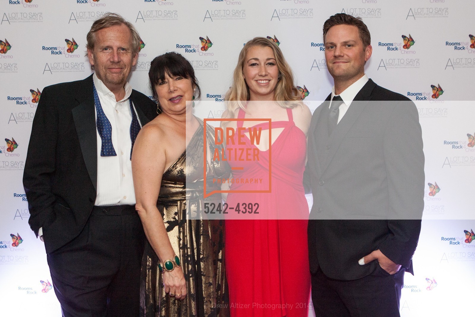 Pat Buscovich, Angie Buscovich, Kelly Buscovich, Nick Sabella, ROOMS THAT ROCK 4 Chemo Inaugural Gala, US, November 2nd, 2014, Photo #5242-4392 Pat Buscovich, Angie Buscovich, Kelly Buscovich, Nick Sabella, Photo #5242-4392