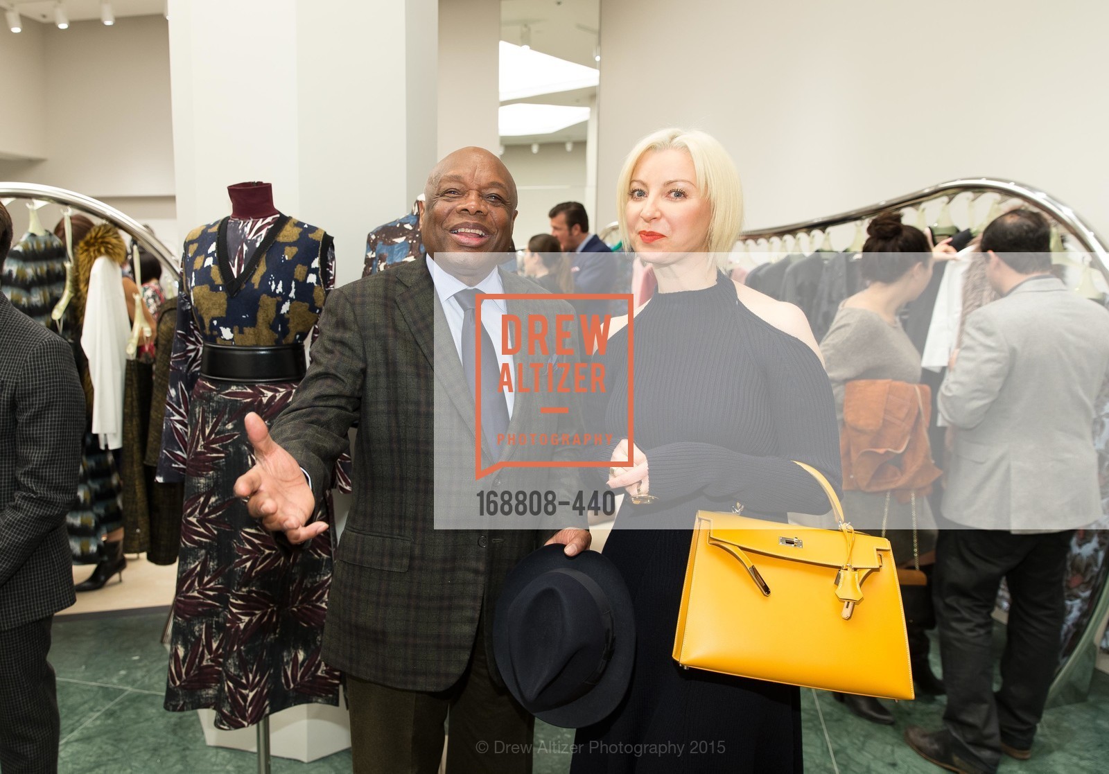 Willie Brown, Sonya Molodetskaya, W Magazine and BAMPFA Celebrate the Opening of the Marni San Francisco Boutique with co-hosts Sabrina Buell and Alison Pincus, Marni San Francisco. 77 Maiden Lane, November 4th, 2015,Drew Altizer, Drew Altizer Photography, full-service agency, private events, San Francisco photographer, photographer california