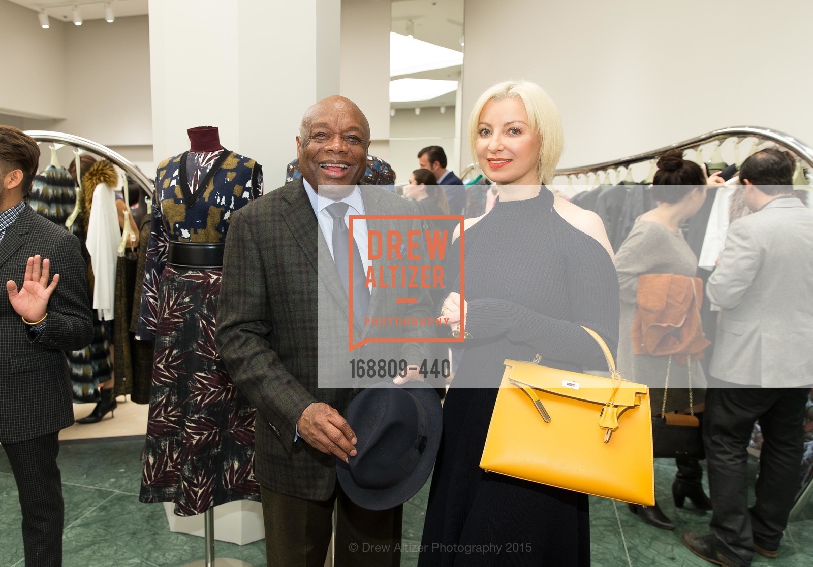 Willie Brown, Sonya Molodetskaya, W Magazine and BAMPFA Celebrate the Opening of the Marni San Francisco Boutique with co-hosts Sabrina Buell and Alison Pincus, Marni San Francisco. 77 Maiden Lane, November 4th, 2015,Drew Altizer, Drew Altizer Photography, full-service agency, private events, San Francisco photographer, photographer california