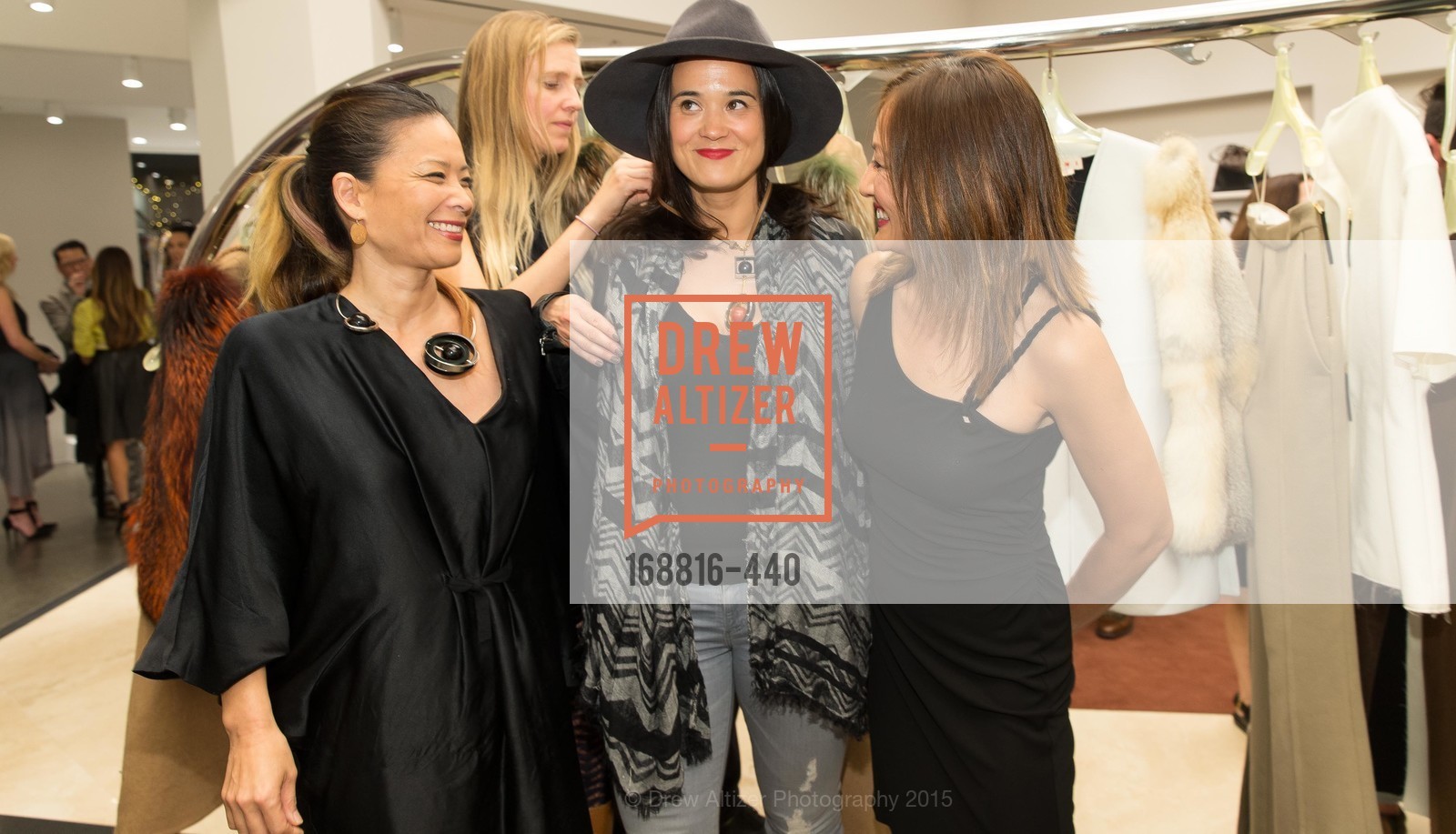 Kristin Nadaraja, Selby Taketa, Amanda Terry, Vaughn Stevenson, W Magazine and BAMPFA Celebrate the Opening of the Marni San Francisco Boutique with co-hosts Sabrina Buell and Alison Pincus, Marni San Francisco. 77 Maiden Lane, November 4th, 2015,Drew Altizer, Drew Altizer Photography, full-service agency, private events, San Francisco photographer, photographer california