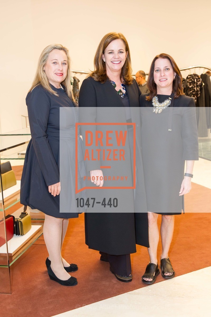 Louise Gregory, Lori Fielding, Jen York, W Magazine and BAMPFA Celebrate the Opening of the Marni San Francisco Boutique with co-hosts Sabrina Buell and Alison Pincus, Marni San Francisco. 77 Maiden Lane, November 4th, 2015, Photo #1047-440 Louise Gregory, Lori Fielding, Jen York, Photo #1047-440