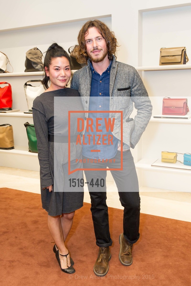 Jeanine Celeste Pang, Alosha Shkolnik, W Magazine and BAMPFA Celebrate the Opening of the Marni San Francisco Boutique with co-hosts Sabrina Buell and Alison Pincus, Marni San Francisco. 77 Maiden Lane, November 4th, 2015, Photo #1519-440 Jeanine Celeste Pang, Alosha Shkolnik, Photo #1519-440