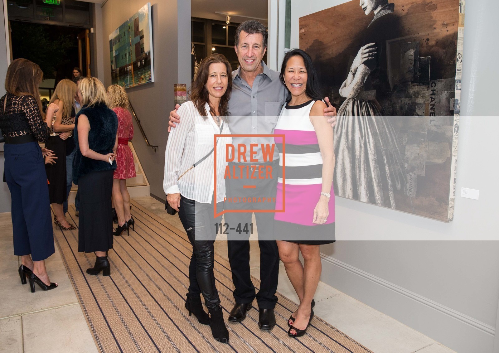 Diane Christiansen, Steve Milovich, Lesley Milovich, Stephanie Breitbard Fine Arts San Francisco Opening, Stephanie Breitbard Fine Arts. 843 Montgomery St, November 5th, 2015,Drew Altizer, Drew Altizer Photography, full-service agency, private events, San Francisco photographer, photographer california