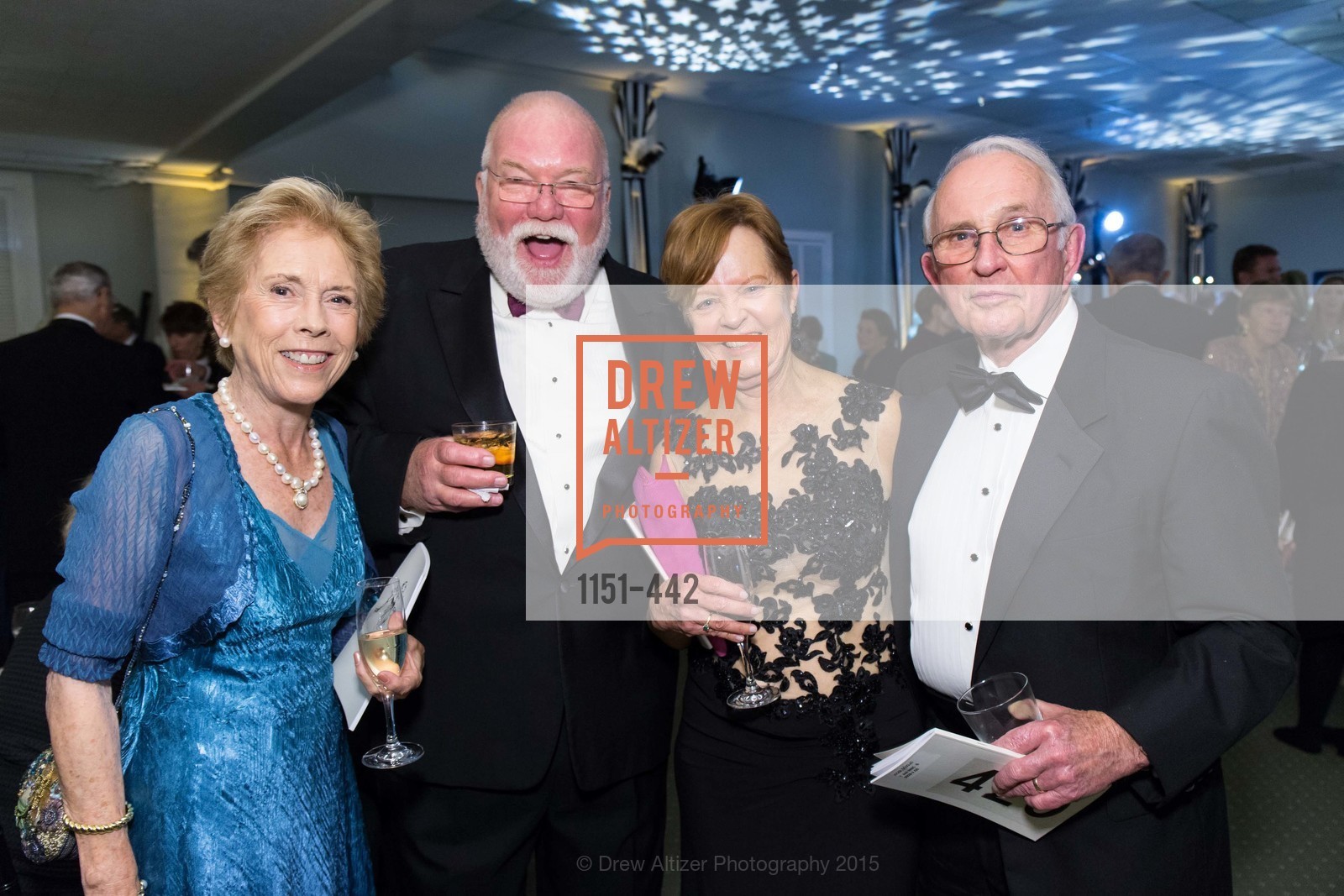 Gayle Tunnell, Patrick Fitzgerald, Pat Ascher, Doug Ascher, Metropolitan Club Presents THE CENTENNIAL GALA, Metropolitan Club. Metropolitan Club, . 640 Sutter Street, November 5th, 2015, Photo #1151-442 Gayle Tunnell, Patrick Fitzgerald, Pat Ascher, Doug Ascher, Photo #1151-442