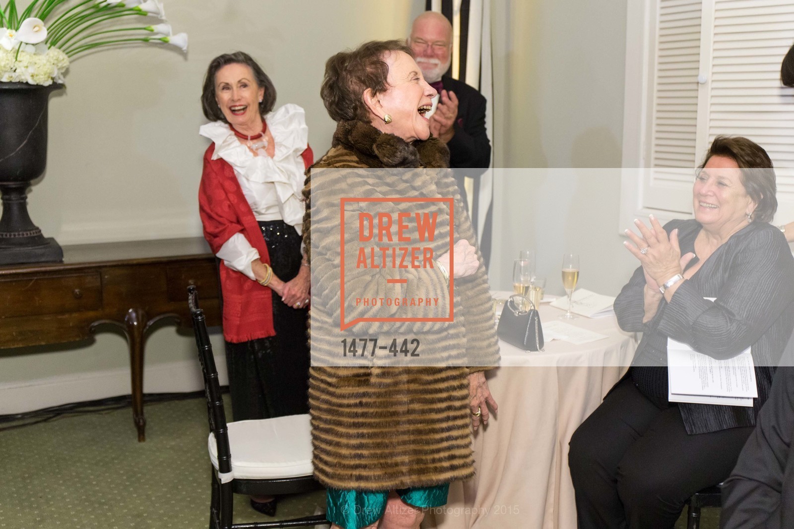 Margaret Day, Barbara Radmacher, Metropolitan Club Presents THE CENTENNIAL GALA, Metropolitan Club. Metropolitan Club, . 640 Sutter Street, November 5th, 2015, Photo #1477-442 Margaret Day, Barbara Radmacher, Photo #1477-442