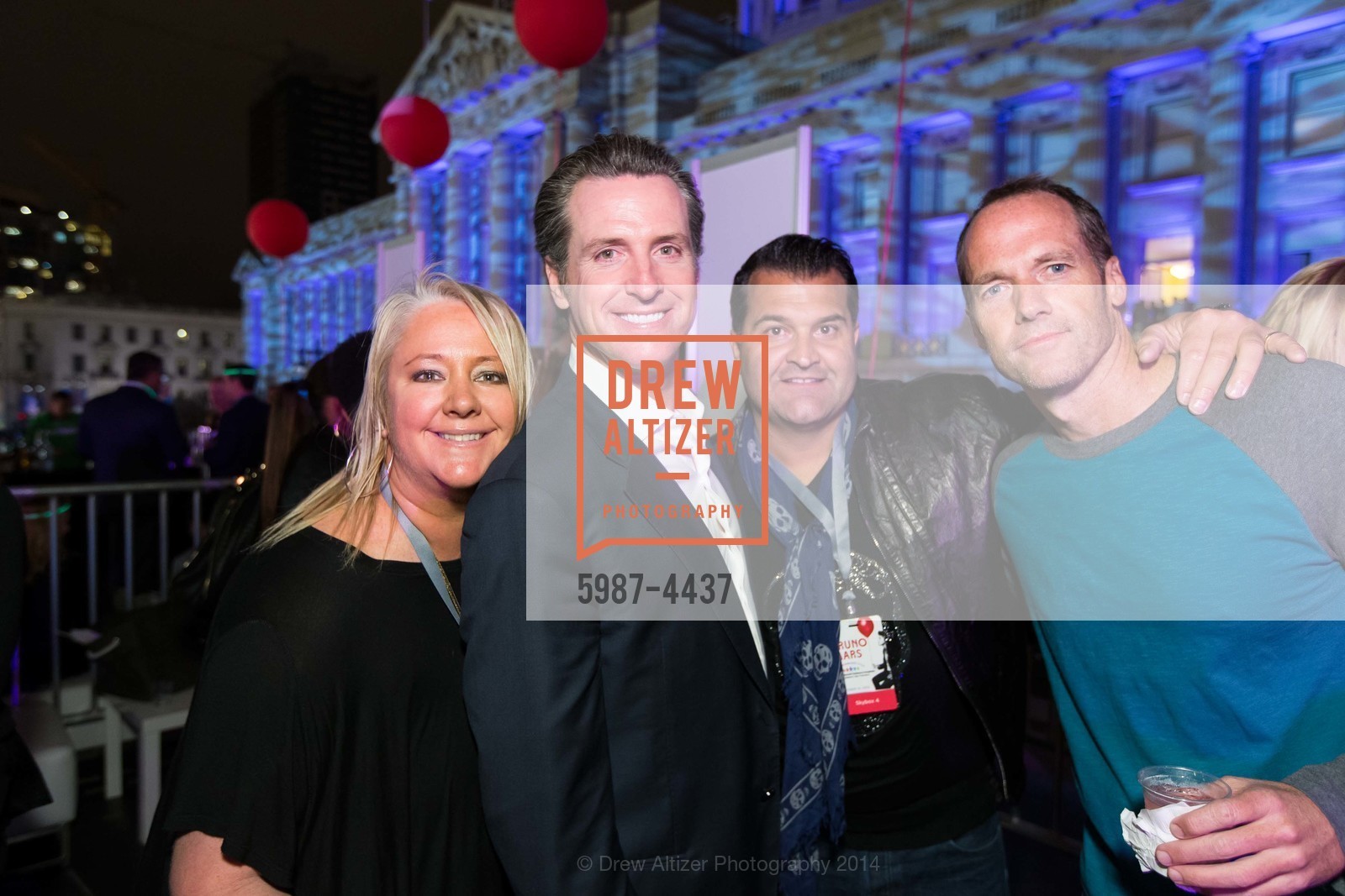 Lori Puccinelli Stern, Gavin Newsom, Ron Fiore, Doug Hendrickson, Photo #5987-4437