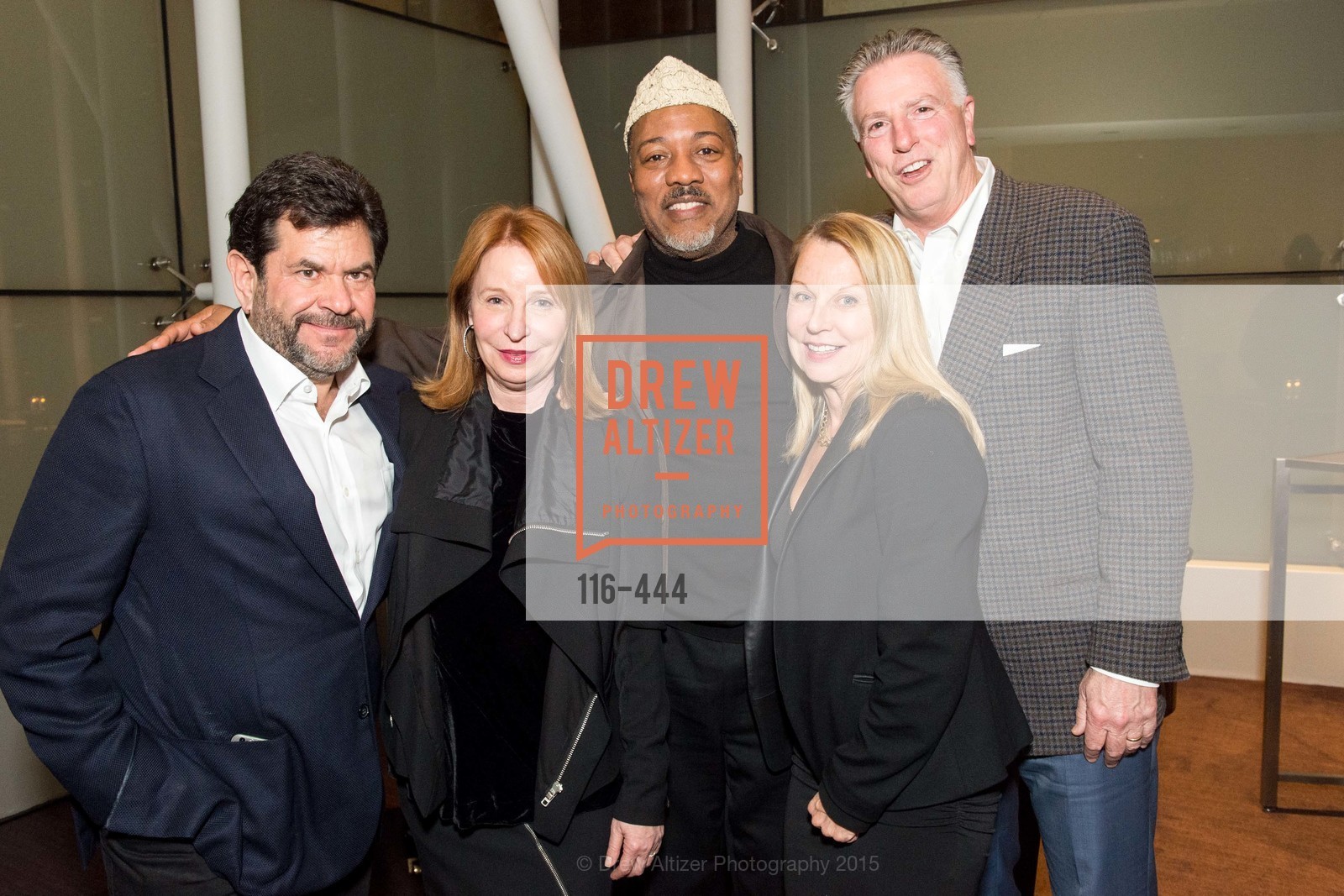 John Pritzker, Lisa Pritzker, Alonzo King, Debbie Shapiro, David Shapiro, Alonzo King LINES Ballet Opening Night Party, St. Regis Hotel. St. Regis Hotel, . 125 3rd St, November 6th, 2015, Photo #116-444 John Pritzker, Lisa Pritzker, Alonzo King, Debbie Shapiro, David Shapiro, Photo #116-444