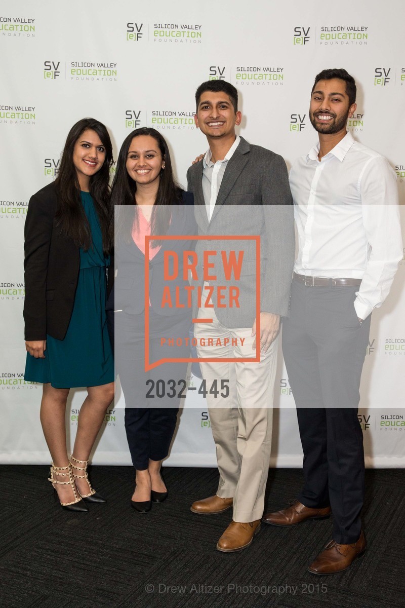 Reeti Jaiswal, Priyam Kulkarni, Prajan Chauham, Manish Laxman, Silicon Valley Education Foundation's PIONEERS & PURPOSE, Computer History Museum. Computer History Museum, . 1401 N. Shoreline Blvd, November 4th, 2015, Photo #2032-445 Reeti Jaiswal, Priyam Kulkarni, Prajan Chauham, Manish Laxman, Photo #2032-445