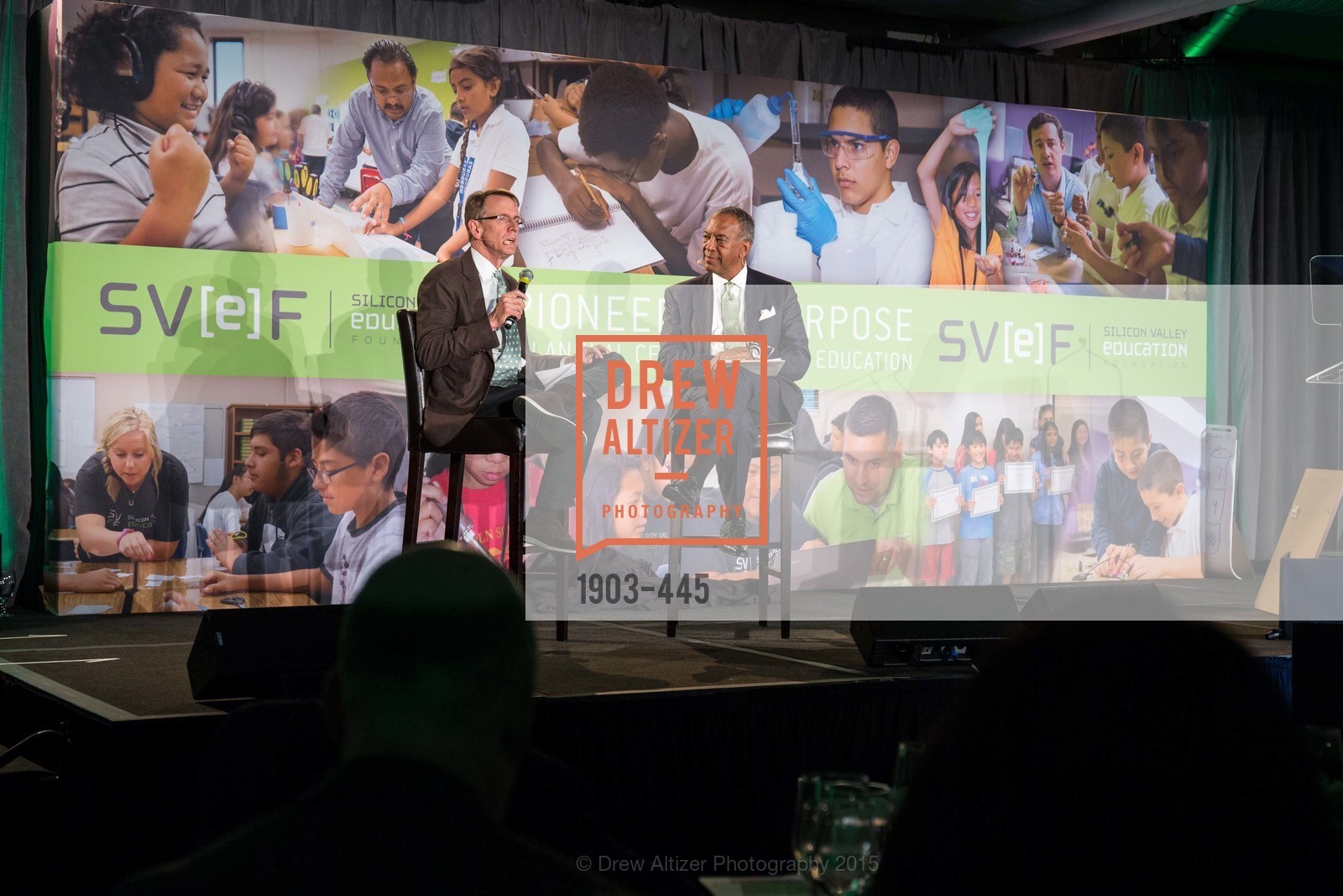 John Doerr, John W. Thompson, Silicon Valley Education Foundation's PIONEERS & PURPOSE, Computer History Museum. 1401 N. Shoreline Blvd, November 4th, 2015,Drew Altizer, Drew Altizer Photography, full-service agency, private events, San Francisco photographer, photographer california