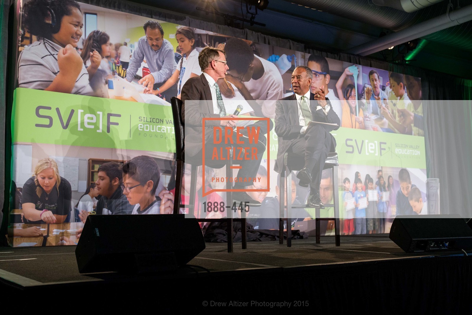 John Doerr, John W. Thompson, Silicon Valley Education Foundation's PIONEERS & PURPOSE, Computer History Museum. 1401 N. Shoreline Blvd, November 4th, 2015,Drew Altizer, Drew Altizer Photography, full-service agency, private events, San Francisco photographer, photographer california